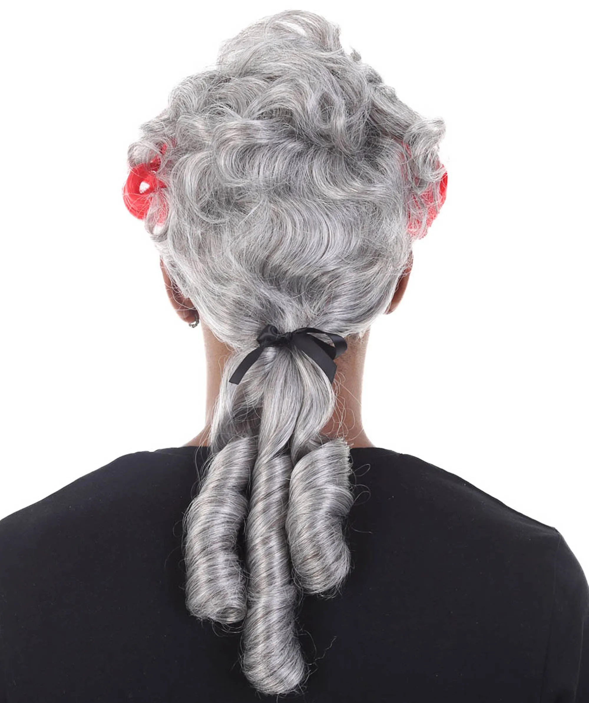 18th Century Wig |  Red & Grey Historical Wig | Premium Breathable Capless Cap