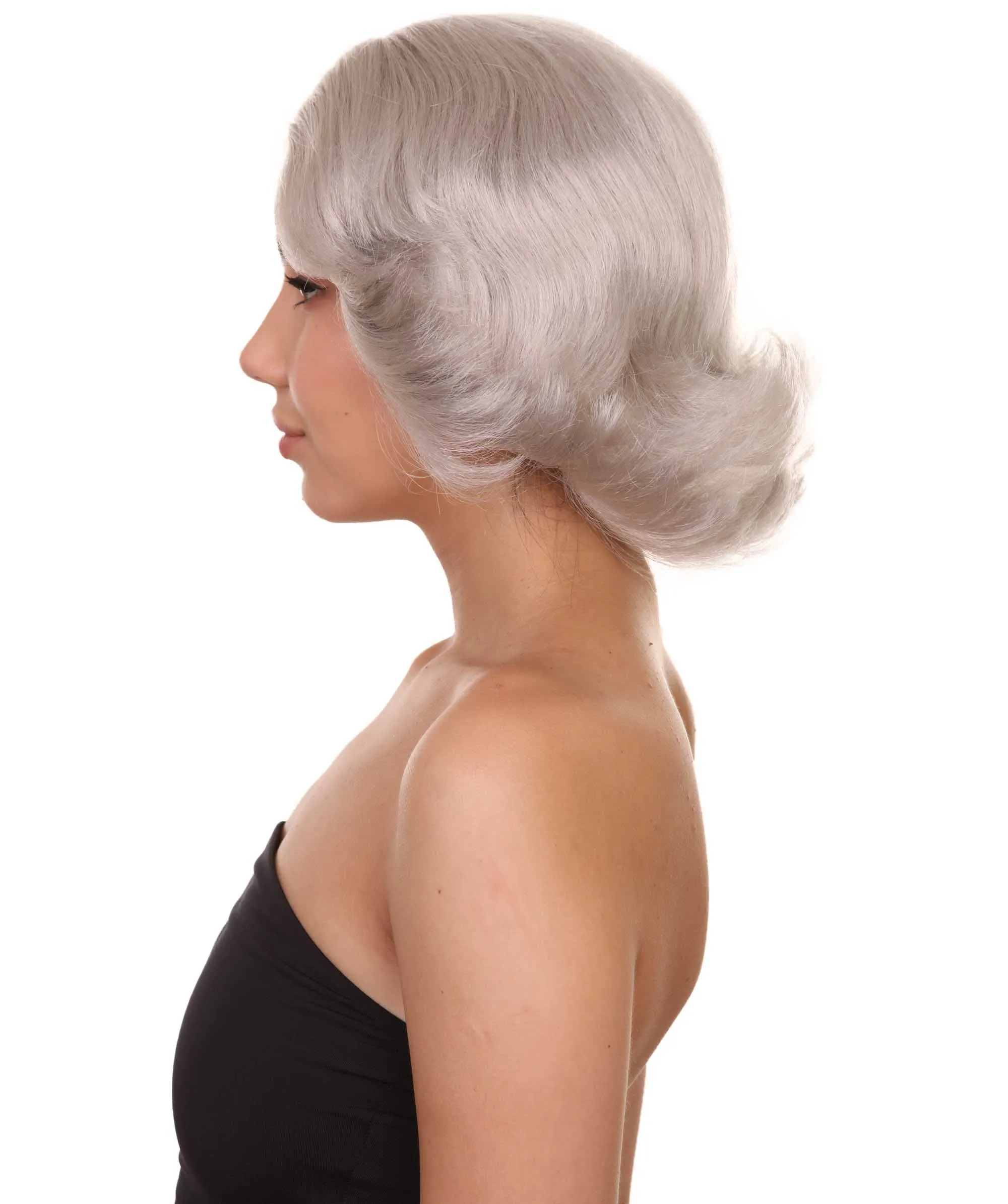 20s Glitz and Glamour Wig  | Grey Halloween Wig | Premium Breathable Capless Cap