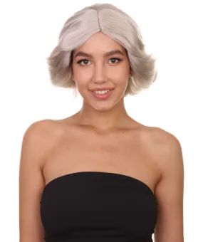 20s Glitz and Glamour Wig  | Grey Halloween Wig | Premium Breathable Capless Cap