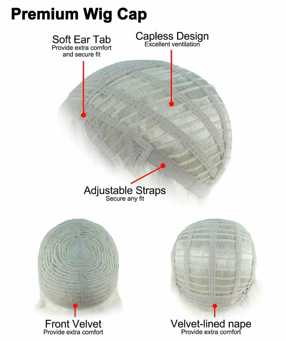 20s Glitz and Glamour Wig  | Grey Halloween Wig | Premium Breathable Capless Cap