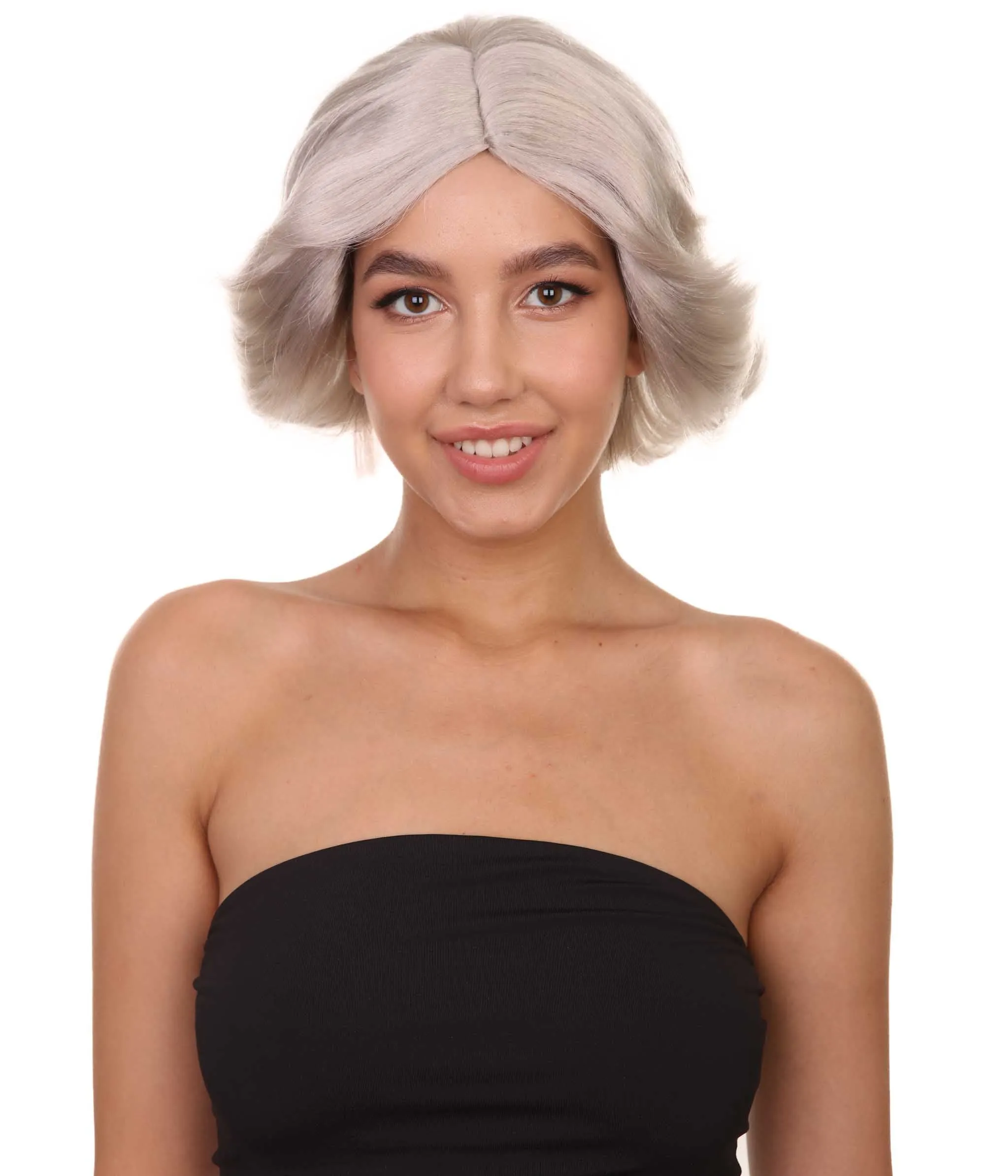 20s Glitz and Glamour Wig  | Grey Halloween Wig | Premium Breathable Capless Cap
