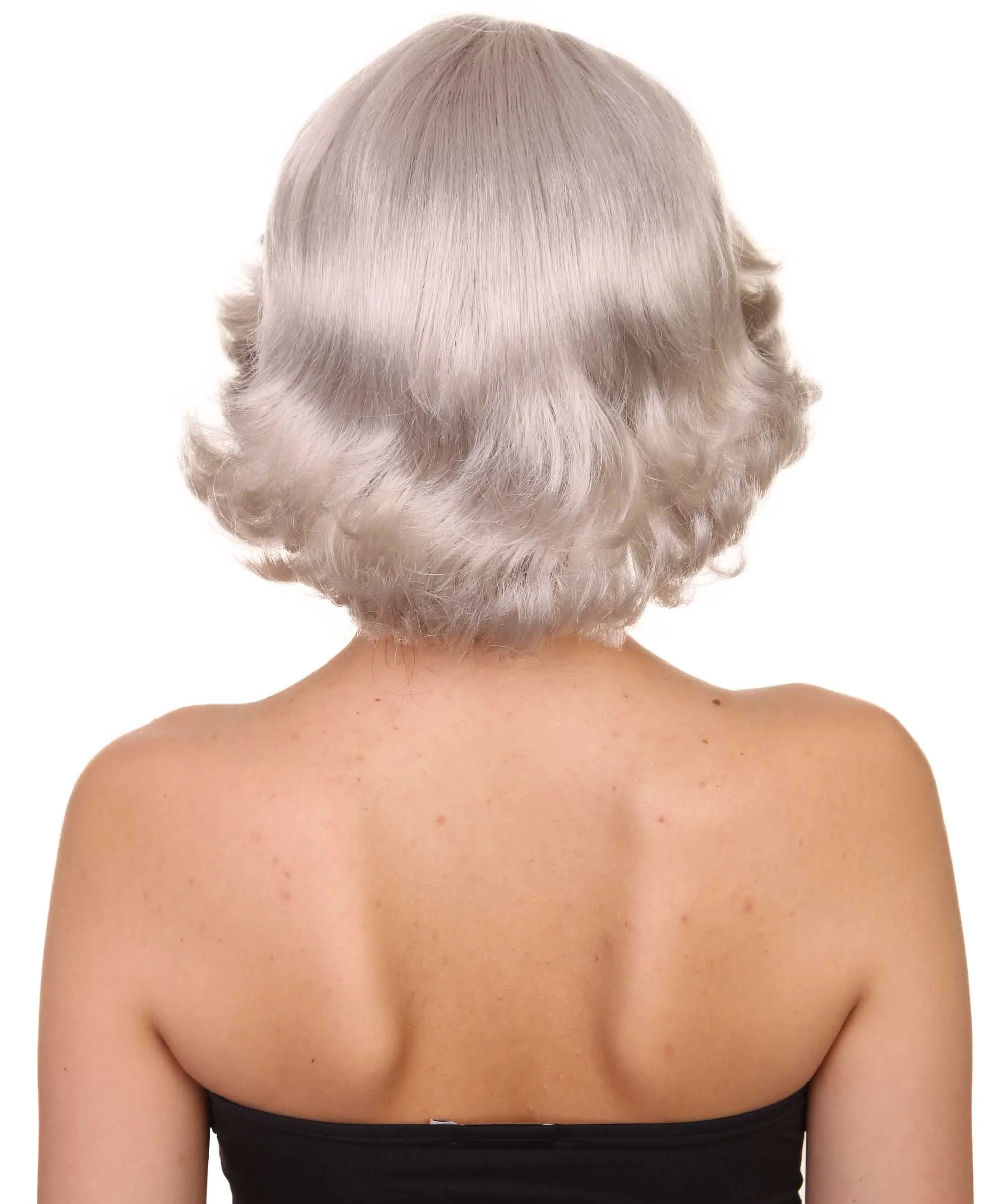 20s Glitz and Glamour Wig  | Grey Halloween Wig | Premium Breathable Capless Cap