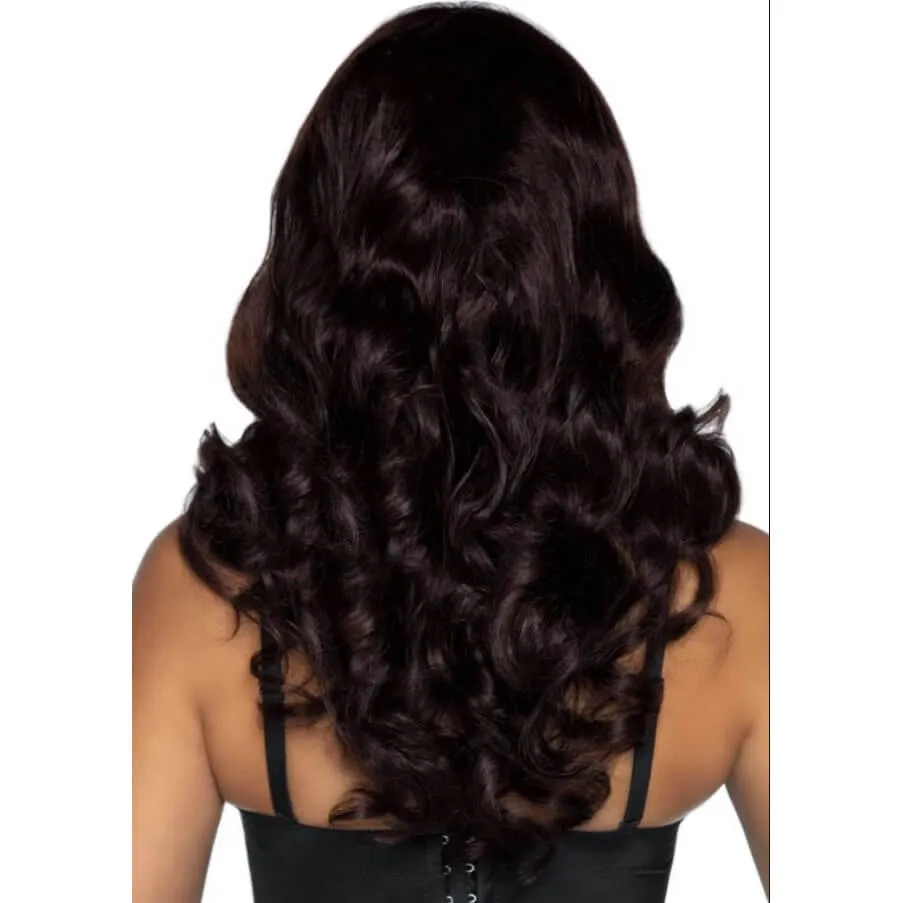 24" Misfit Long Wavy Wig with Fringe - Brown