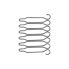 2pc Spring Wig Comb Black