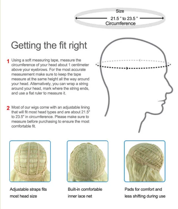 51's Curly Womens Wig | Blonde Vintage Wig | Premium Breathable Capless Cap