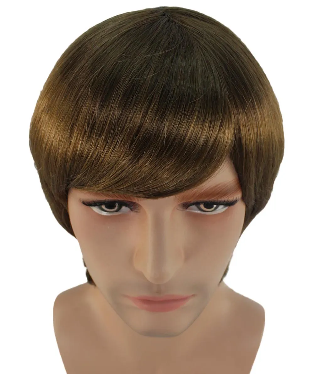 60s Beatles Mod Wig | Brown Celebrity Wigs | Premium Breathable Capless Cap