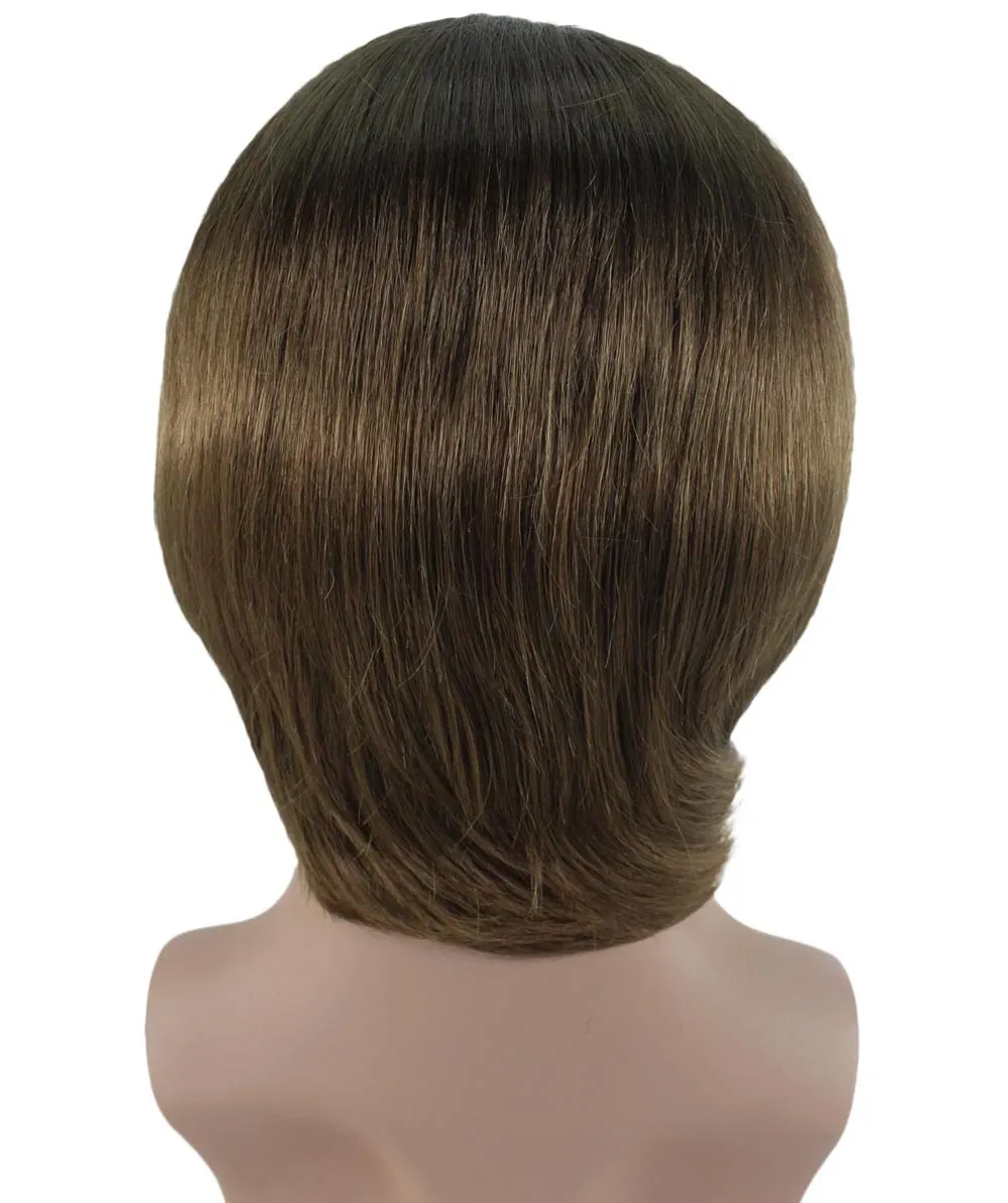60s Beatles Mod Wig | Brown Celebrity Wigs | Premium Breathable Capless Cap