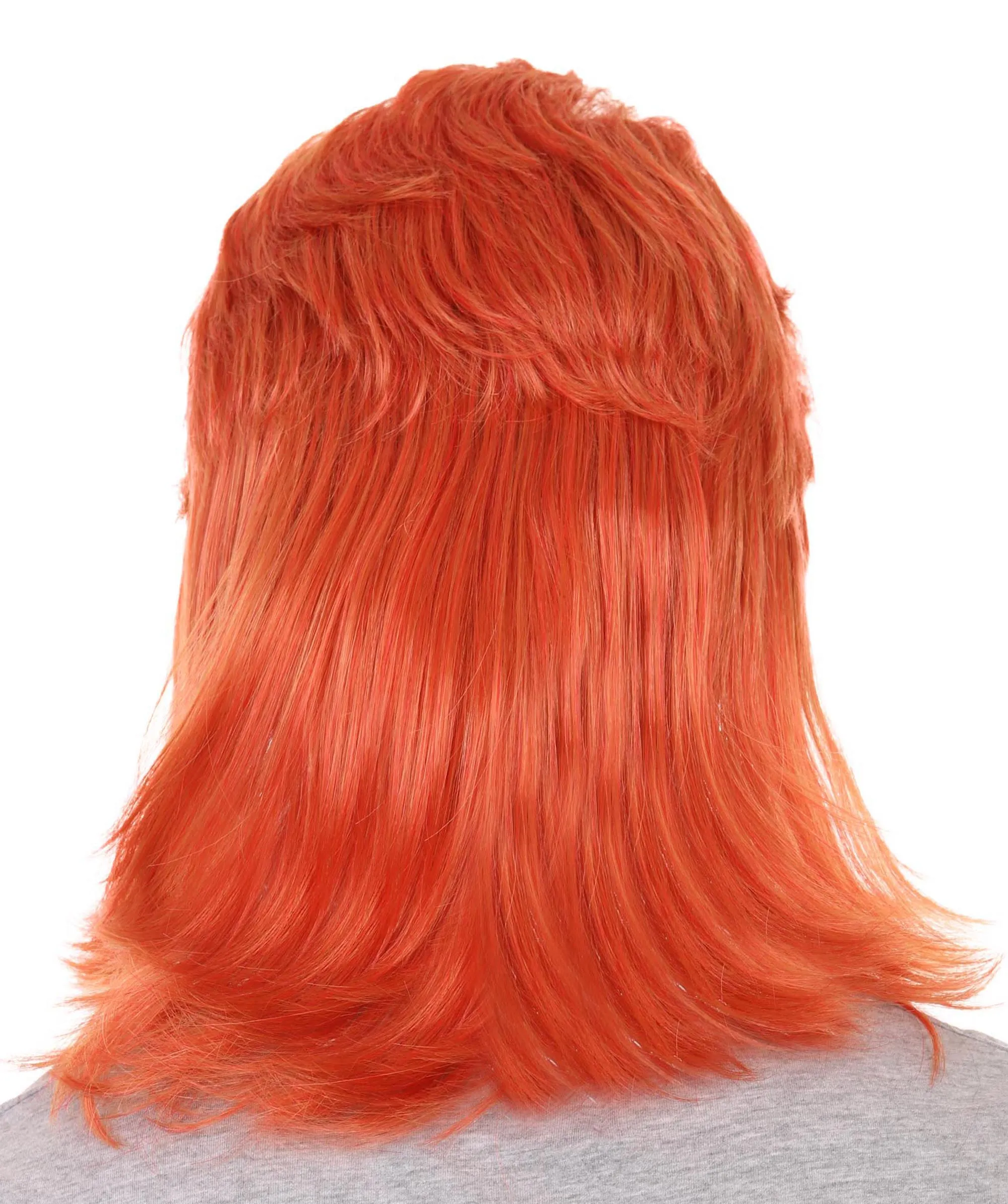 80's Disco Men's Wig | Orange Retro Wig | Premium Breathable Capless Cap