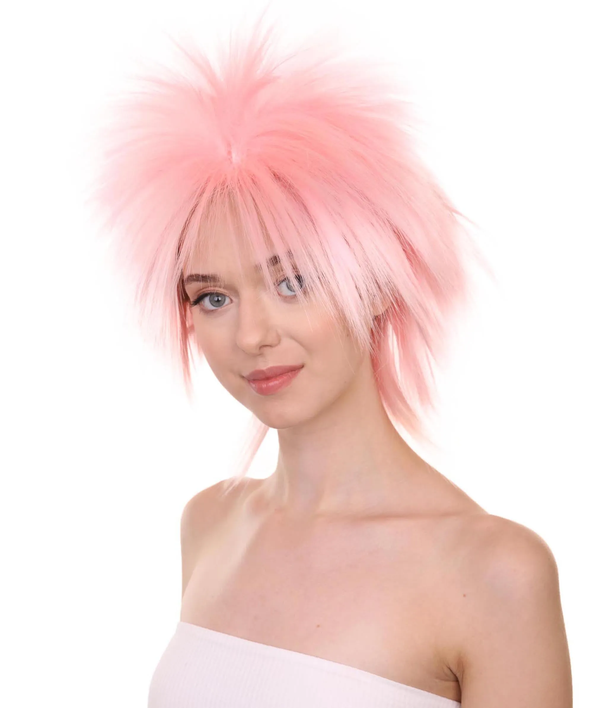 80's Rock Star Disco Funky Punk Collection Women's Wig | Multiple Colors Cosplay Halloween Wig | Premium Breathable Capless Cap