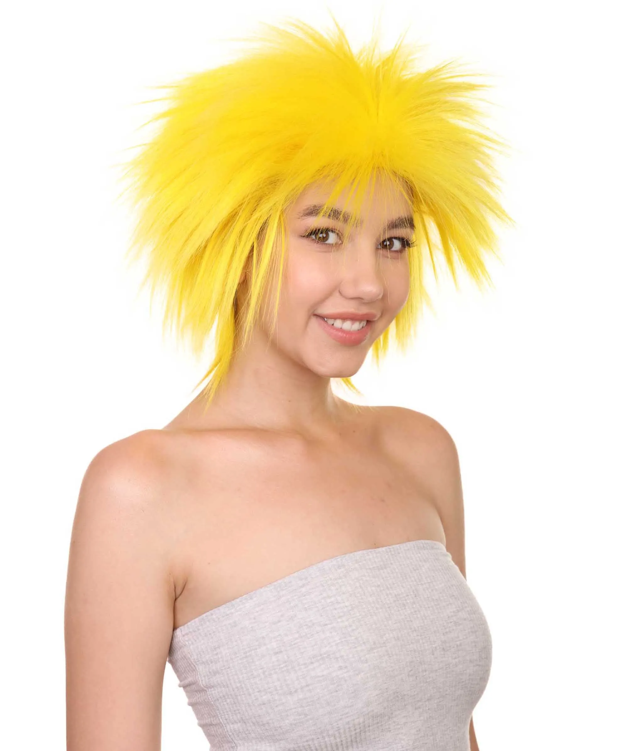 80's Rock Star Disco Funky Punk Collection Women's Wig | Multiple Colors Cosplay Halloween Wig | Premium Breathable Capless Cap