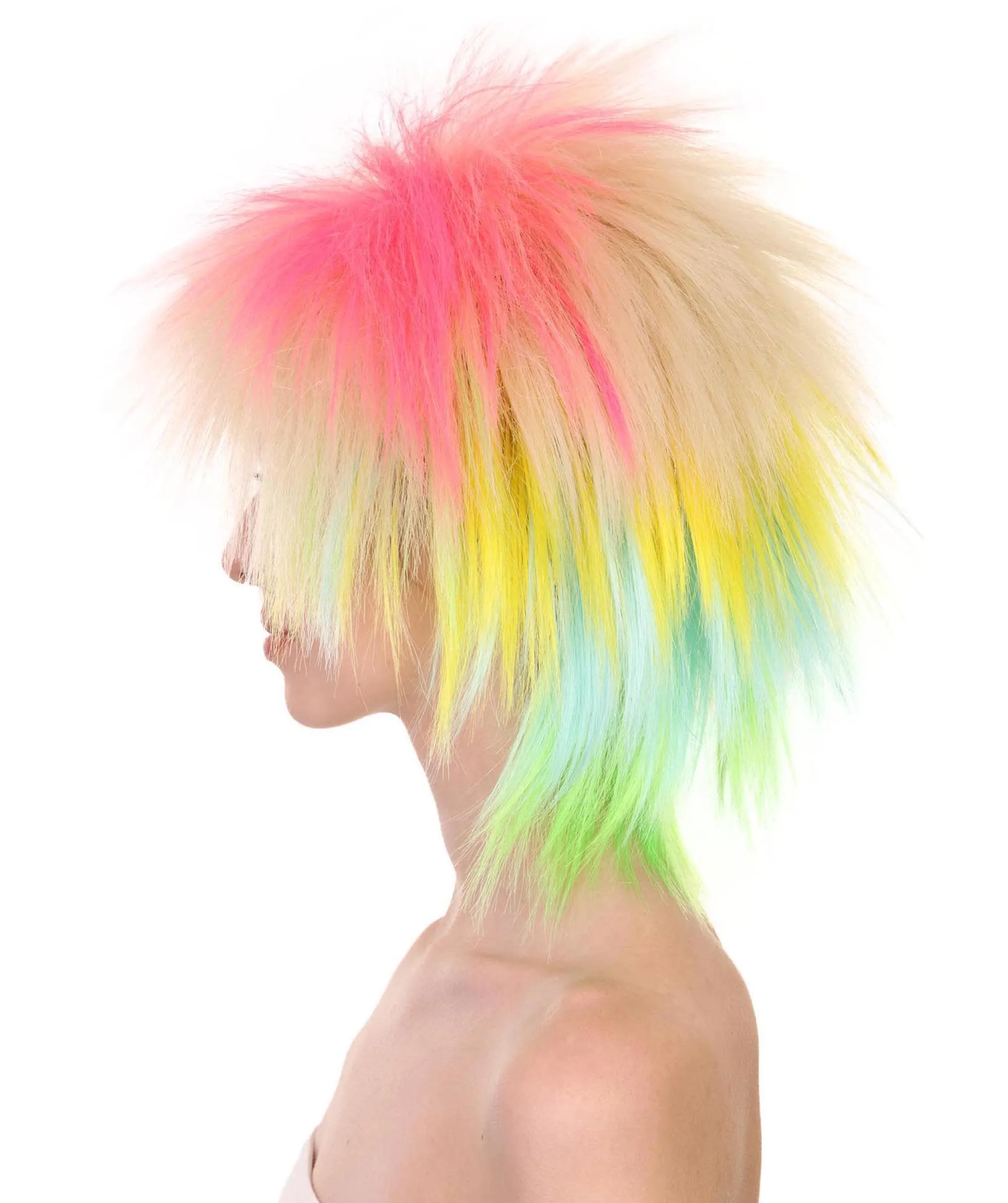 80's Rock Star Disco Funky Punk Collection Women's Wig | Multiple Colors Cosplay Halloween Wig | Premium Breathable Capless Cap