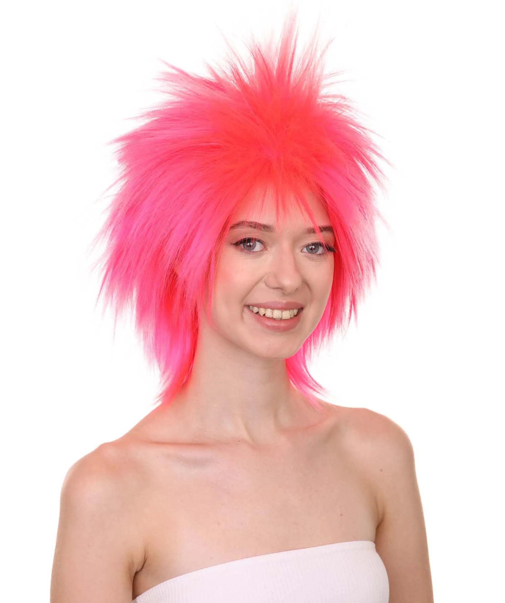 80's Rock Star Disco Funky Punk Collection Women's Wig | Multiple Colors Cosplay Halloween Wig | Premium Breathable Capless Cap