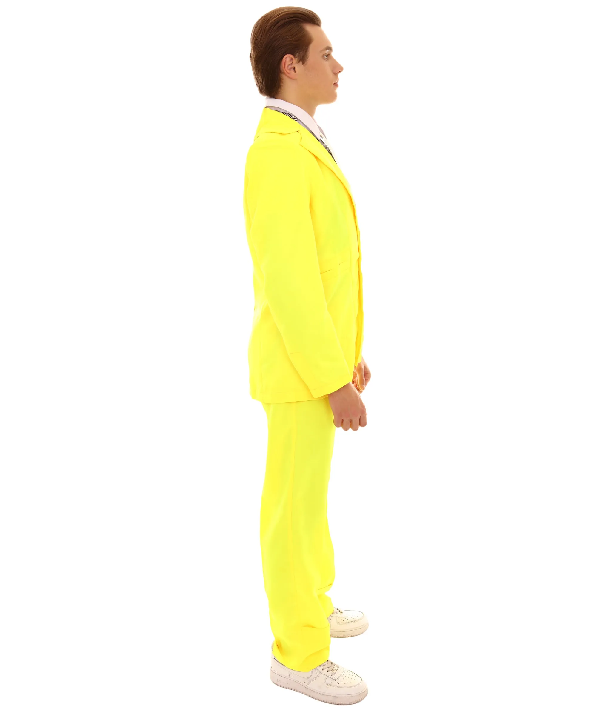 80's Rock Star Suit Costume with Dickie and Tie | Premium Halloween Costume | Multiple Color Options
