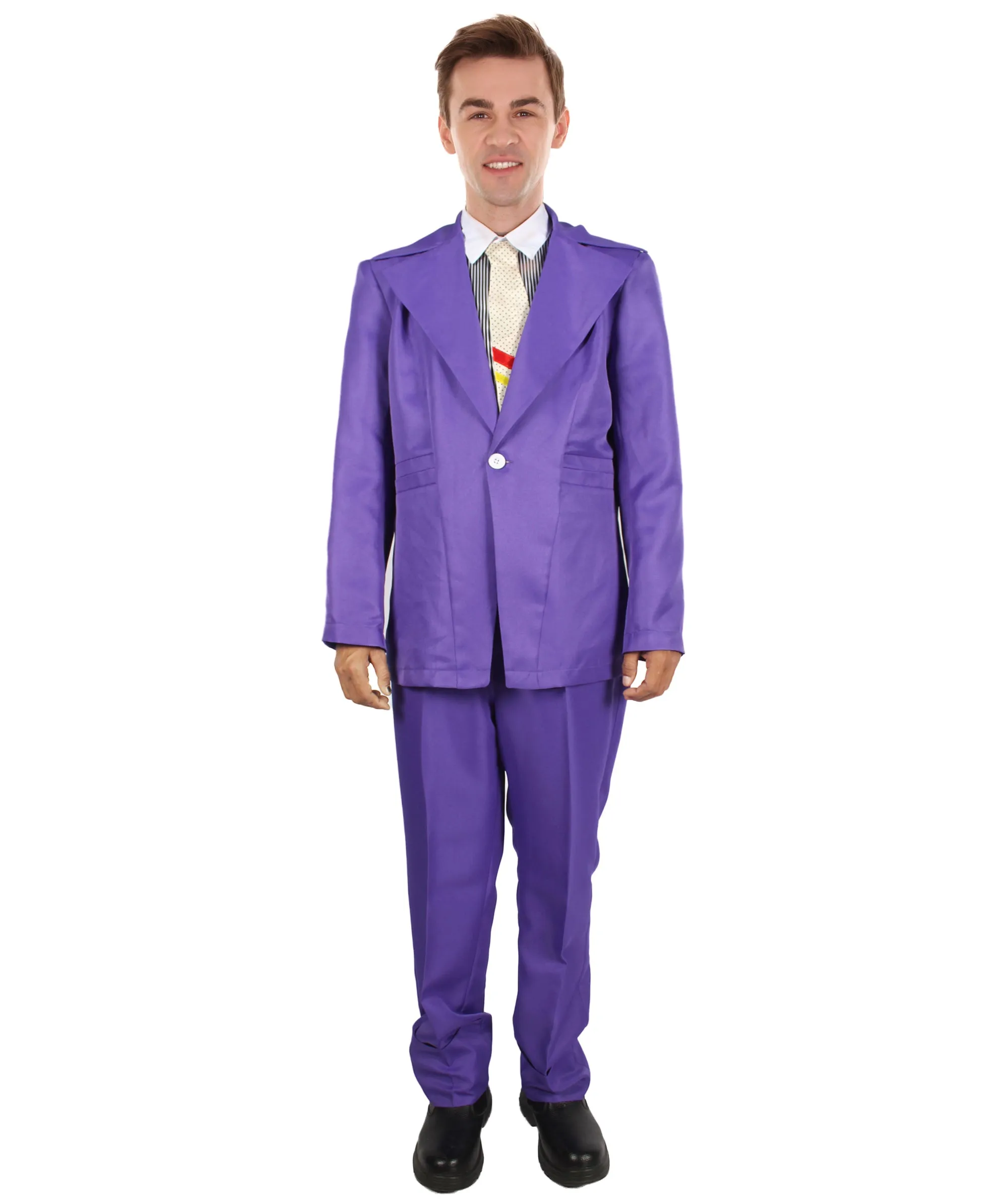 80's Rock Star Suit Costume with Dickie and Tie | Premium Halloween Costume | Multiple Color Options