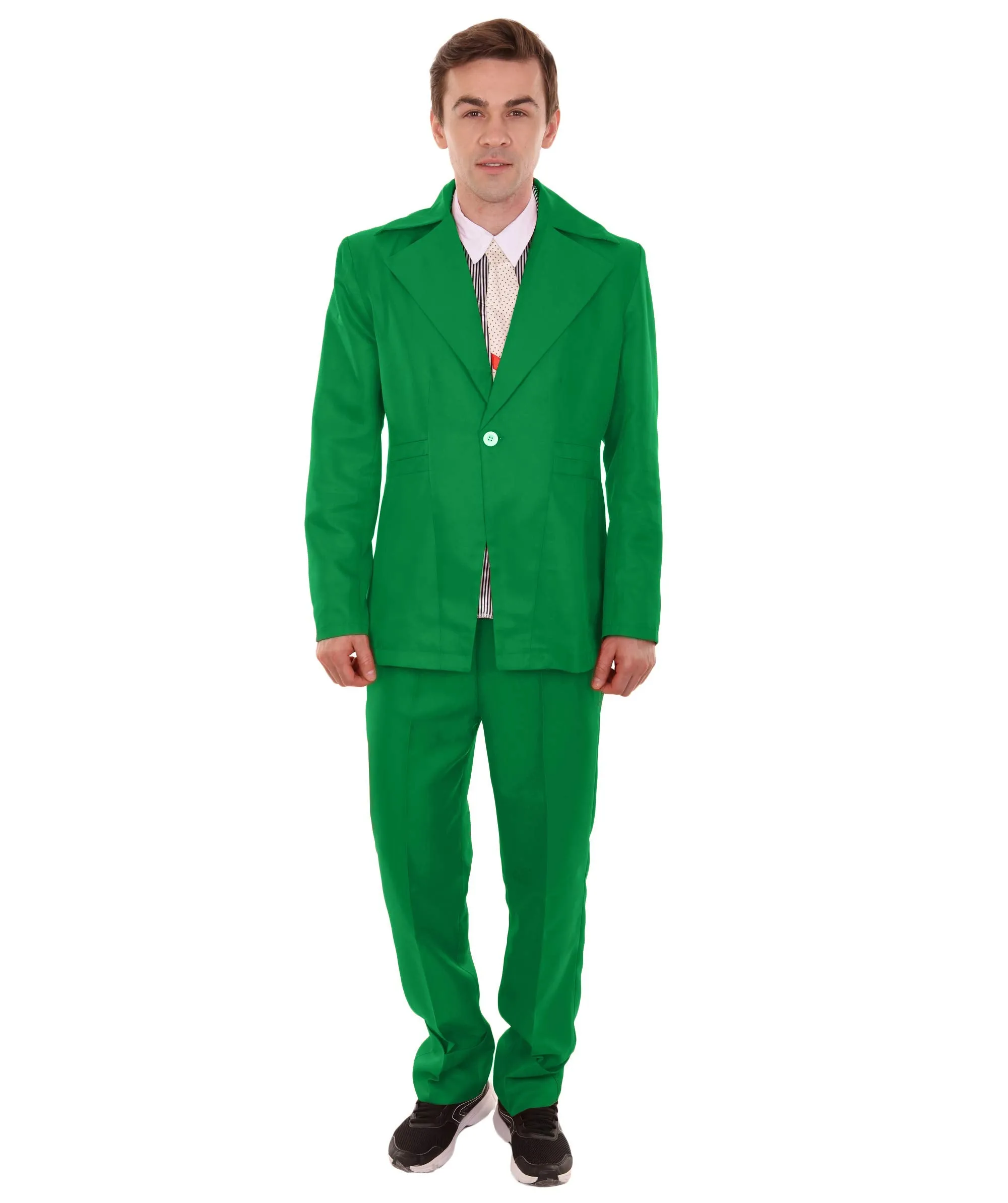 80's Rock Star Suit Costume with Dickie and Tie | Premium Halloween Costume | Multiple Color Options