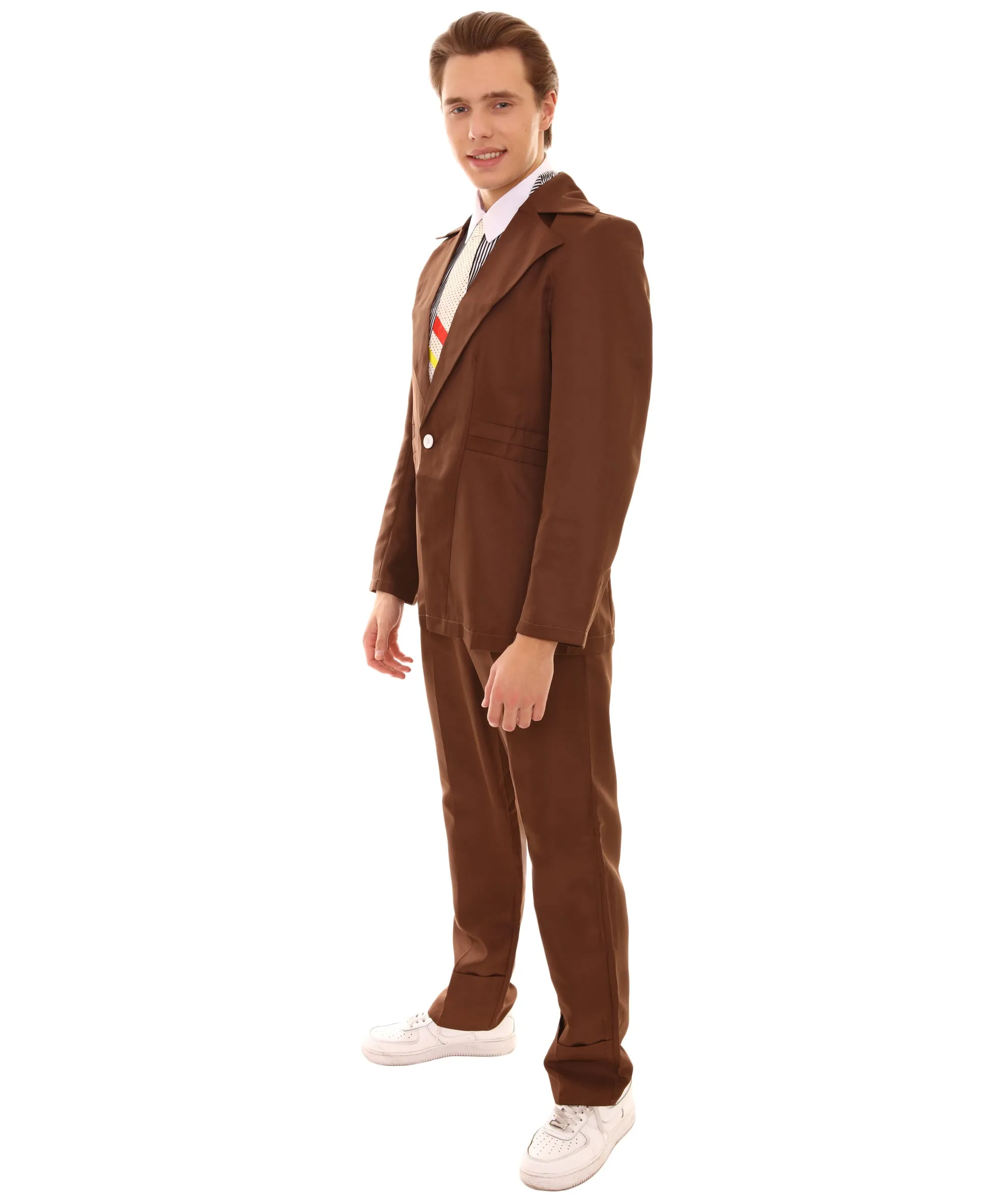80's Rock Star Suit Costume with Dickie and Tie | Premium Halloween Costume | Multiple Color Options