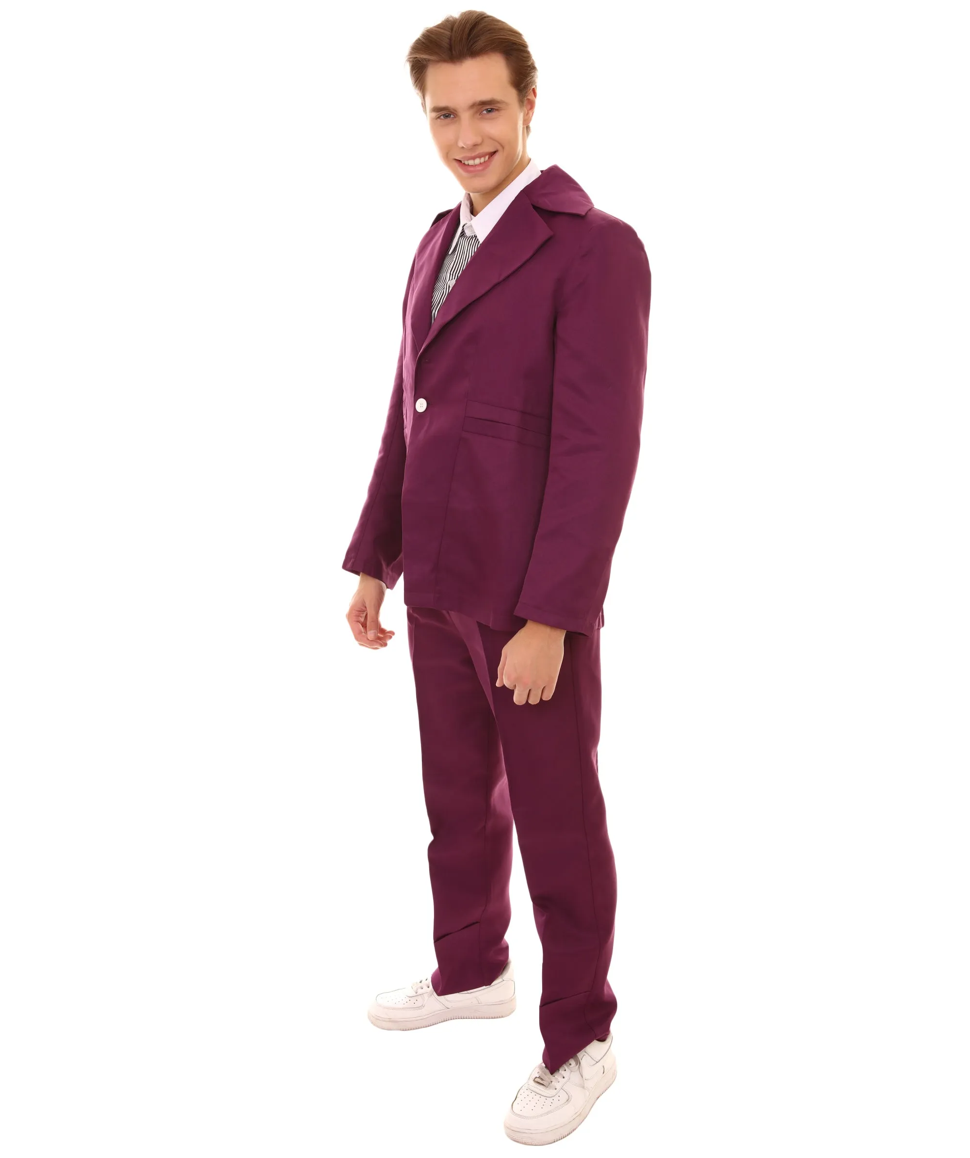 80's Rock Star Suit Costume with Dickie and Tie | Premium Halloween Costume | Multiple Color Options