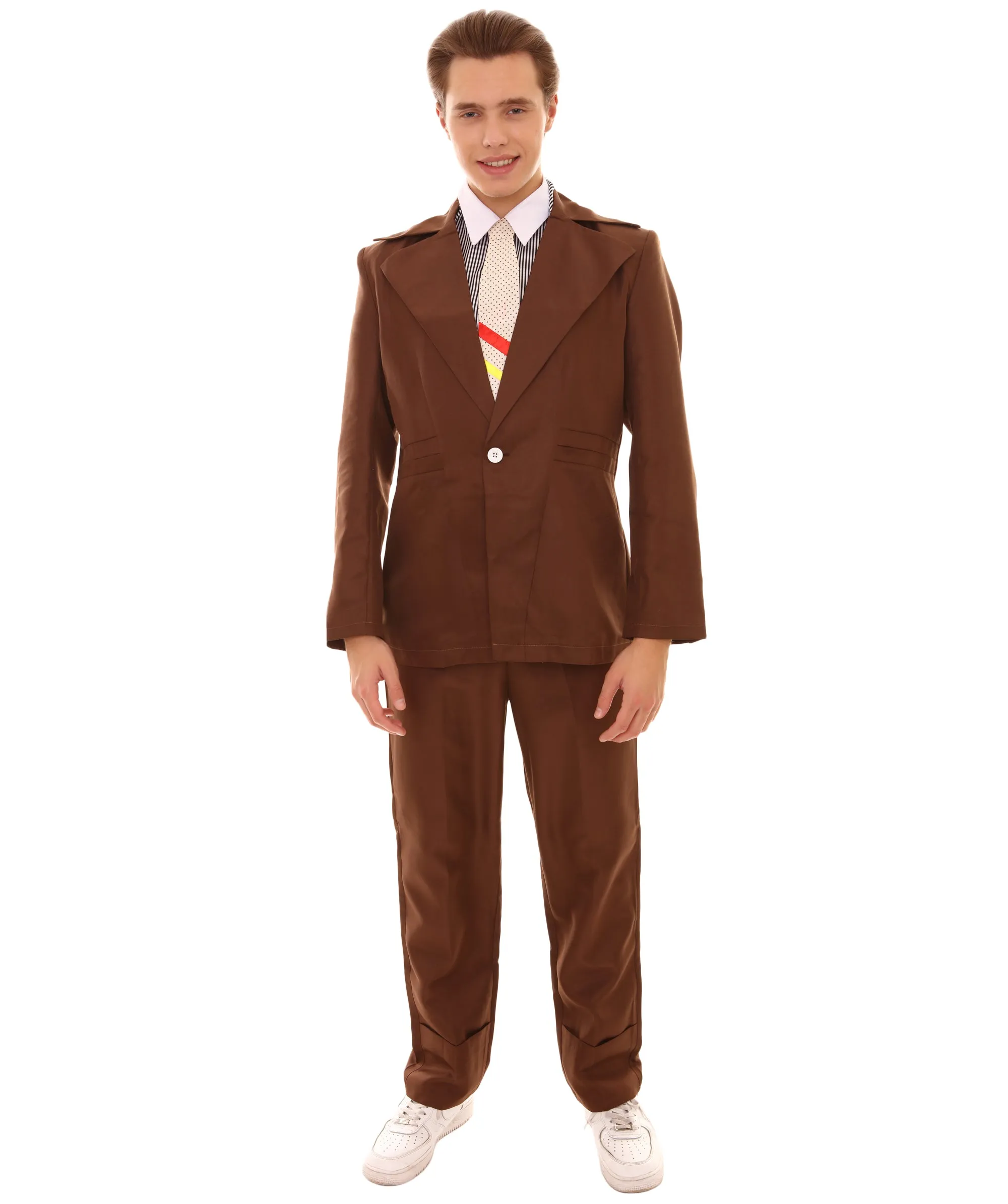 80's Rock Star Suit Costume with Dickie and Tie | Premium Halloween Costume | Multiple Color Options
