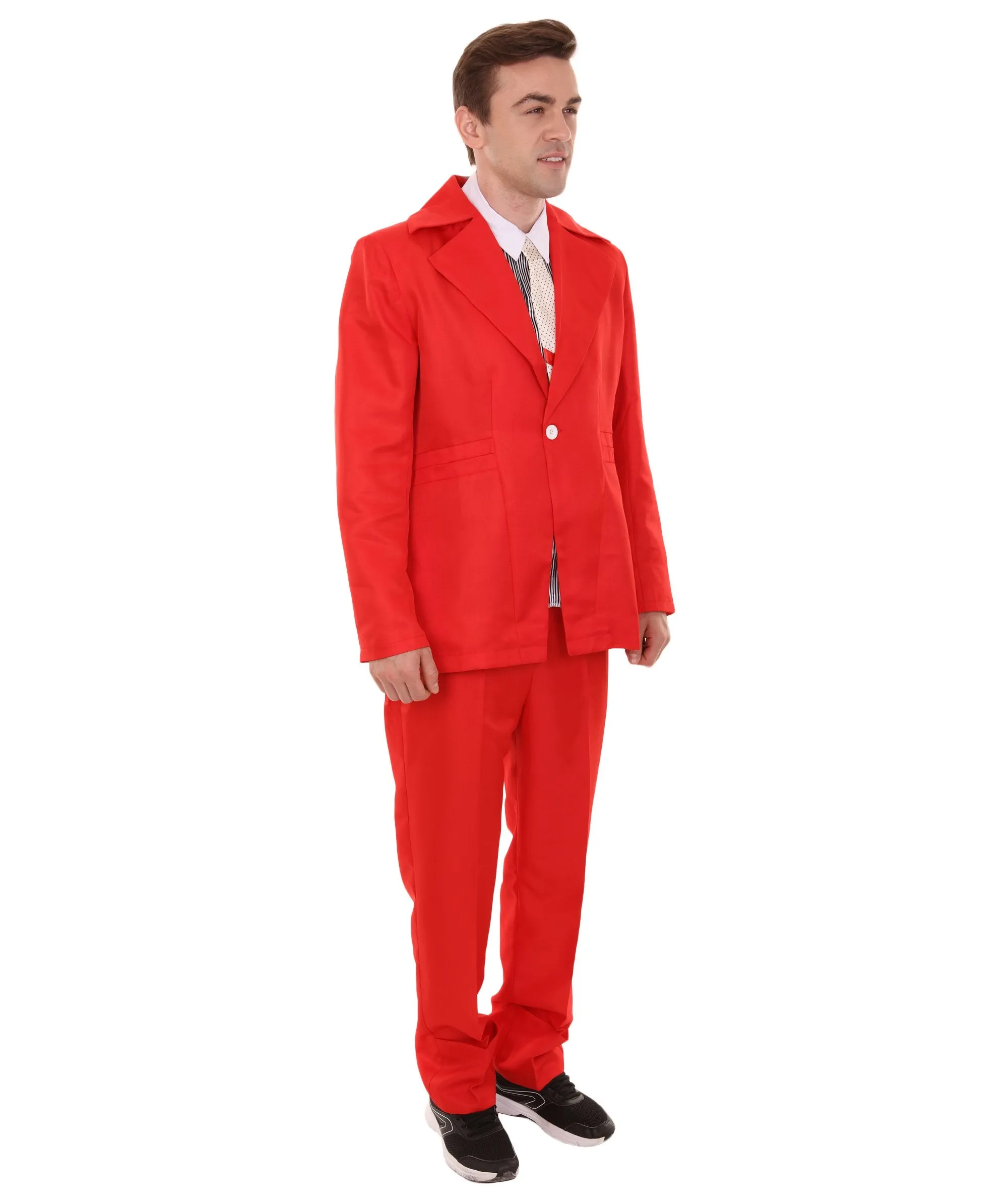 80's Rock Star Suit Costume with Dickie and Tie | Premium Halloween Costume | Multiple Color Options