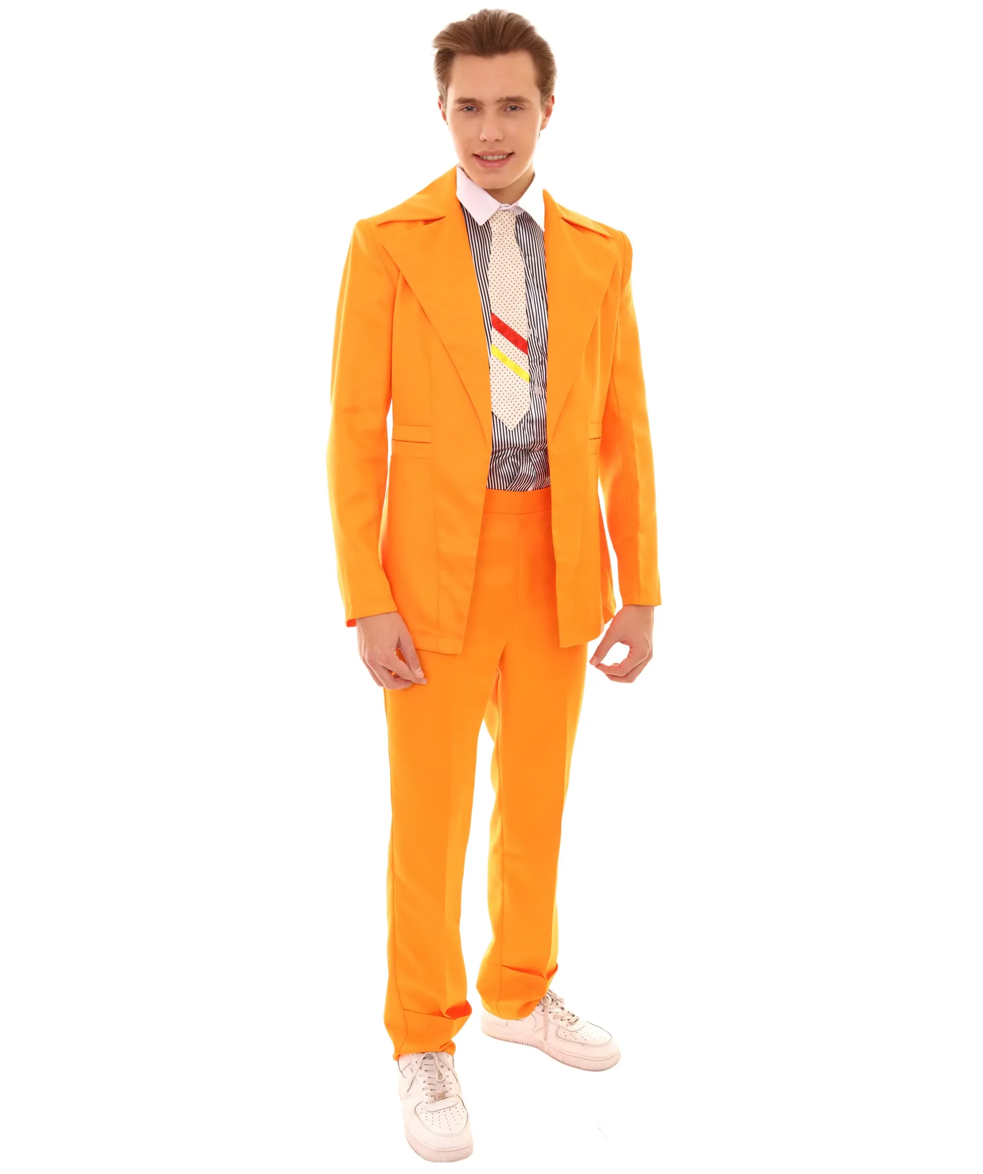 80's Rock Star Suit Costume with Dickie and Tie | Premium Halloween Costume | Multiple Color Options