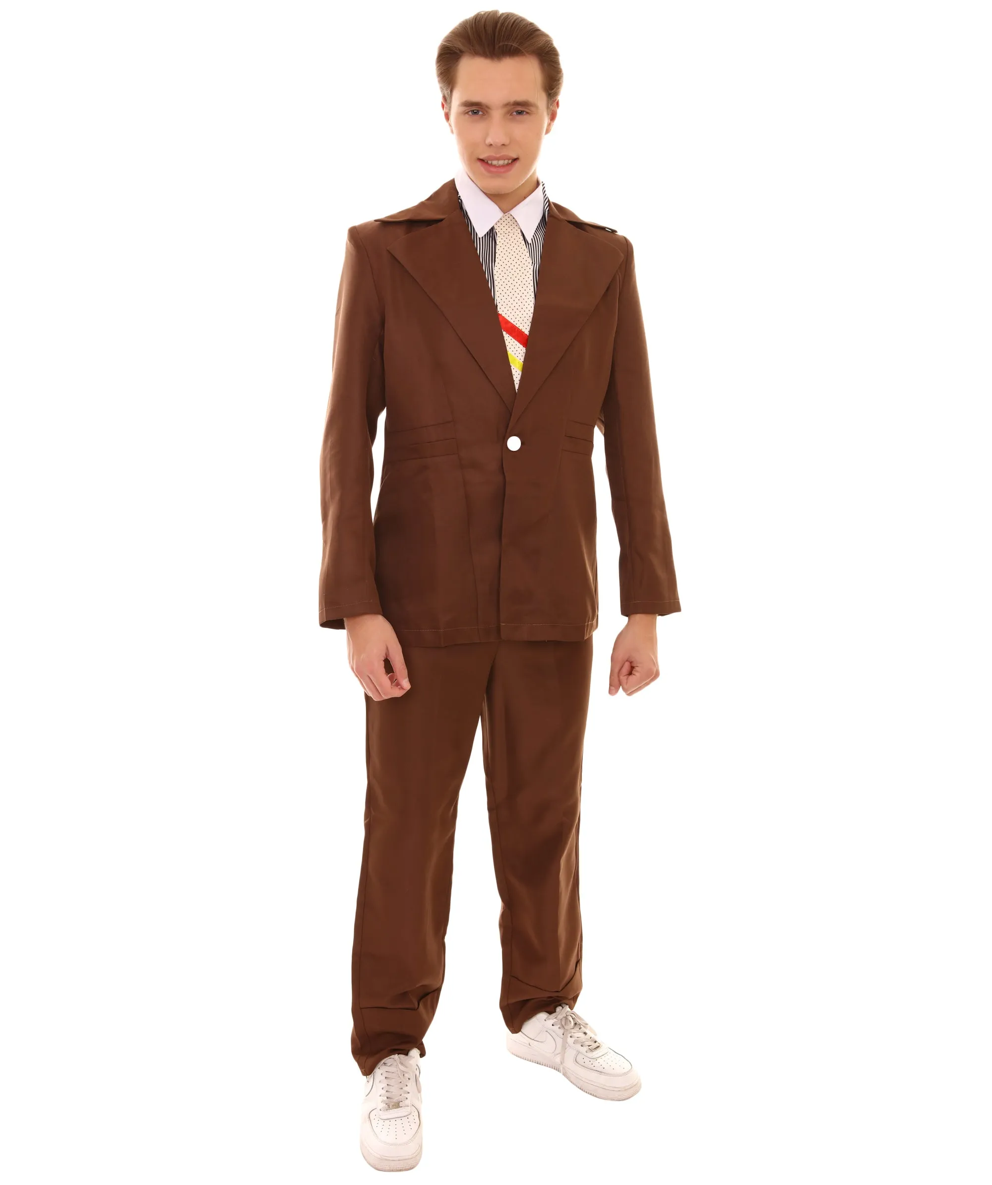 80's Rock Star Suit Costume with Dickie and Tie | Premium Halloween Costume | Multiple Color Options