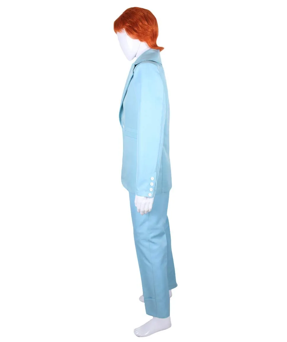 80's Rock Star Suit Costume with Dickie and Tie | Premium Halloween Costume | Multiple Color Options