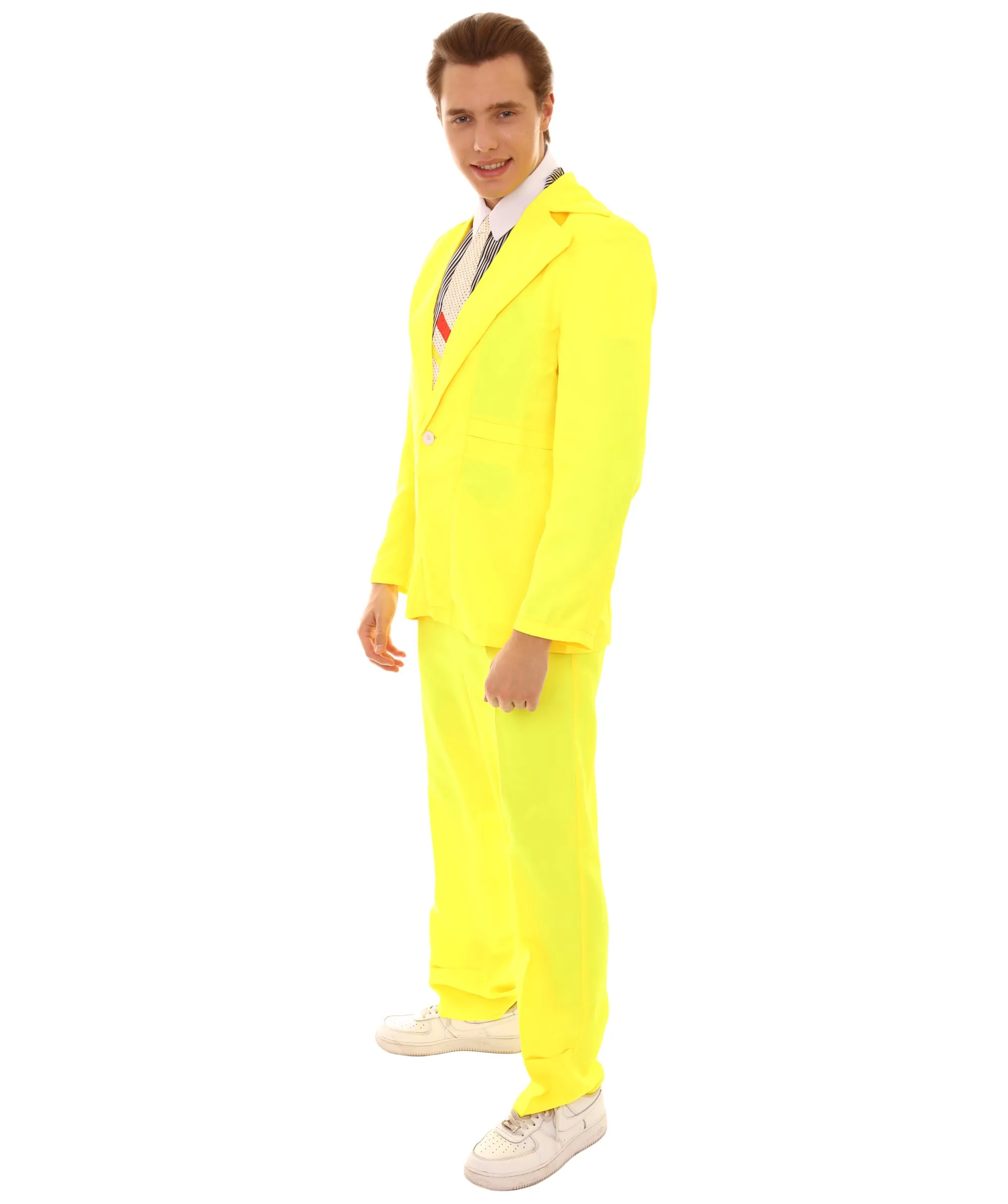 80's Rock Star Suit Costume with Dickie and Tie | Premium Halloween Costume | Multiple Color Options