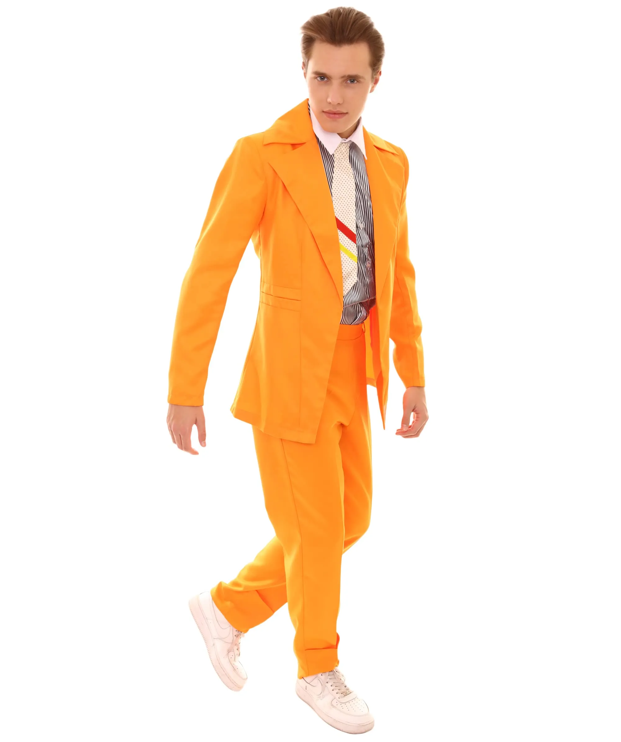 80's Rock Star Suit Costume with Dickie and Tie | Premium Halloween Costume | Multiple Color Options