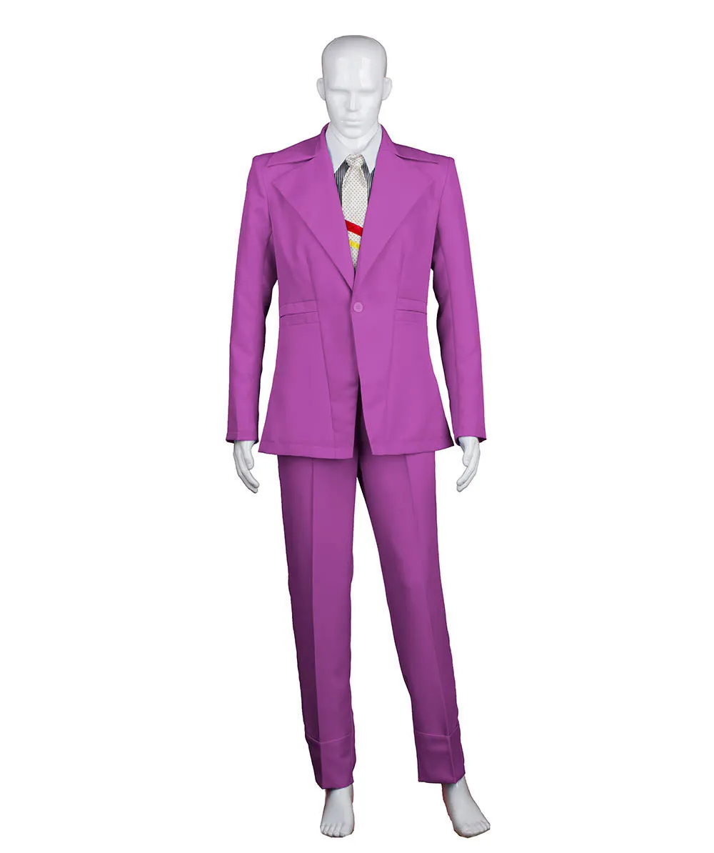 80's Rock Star Suit Costume with Dickie and Tie | Premium Halloween Costume | Multiple Color Options