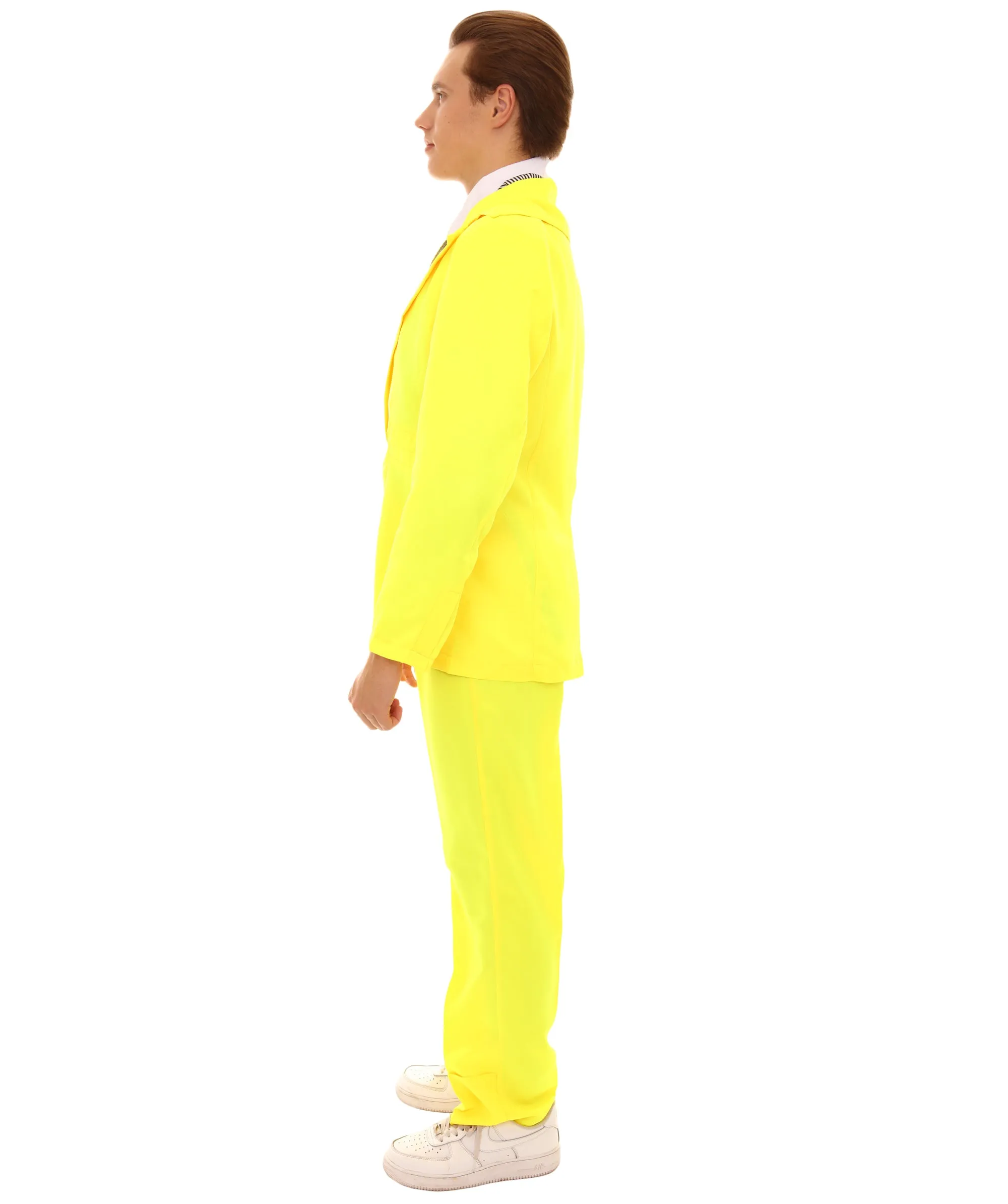 80's Rock Star Suit Costume with Dickie and Tie | Premium Halloween Costume | Multiple Color Options