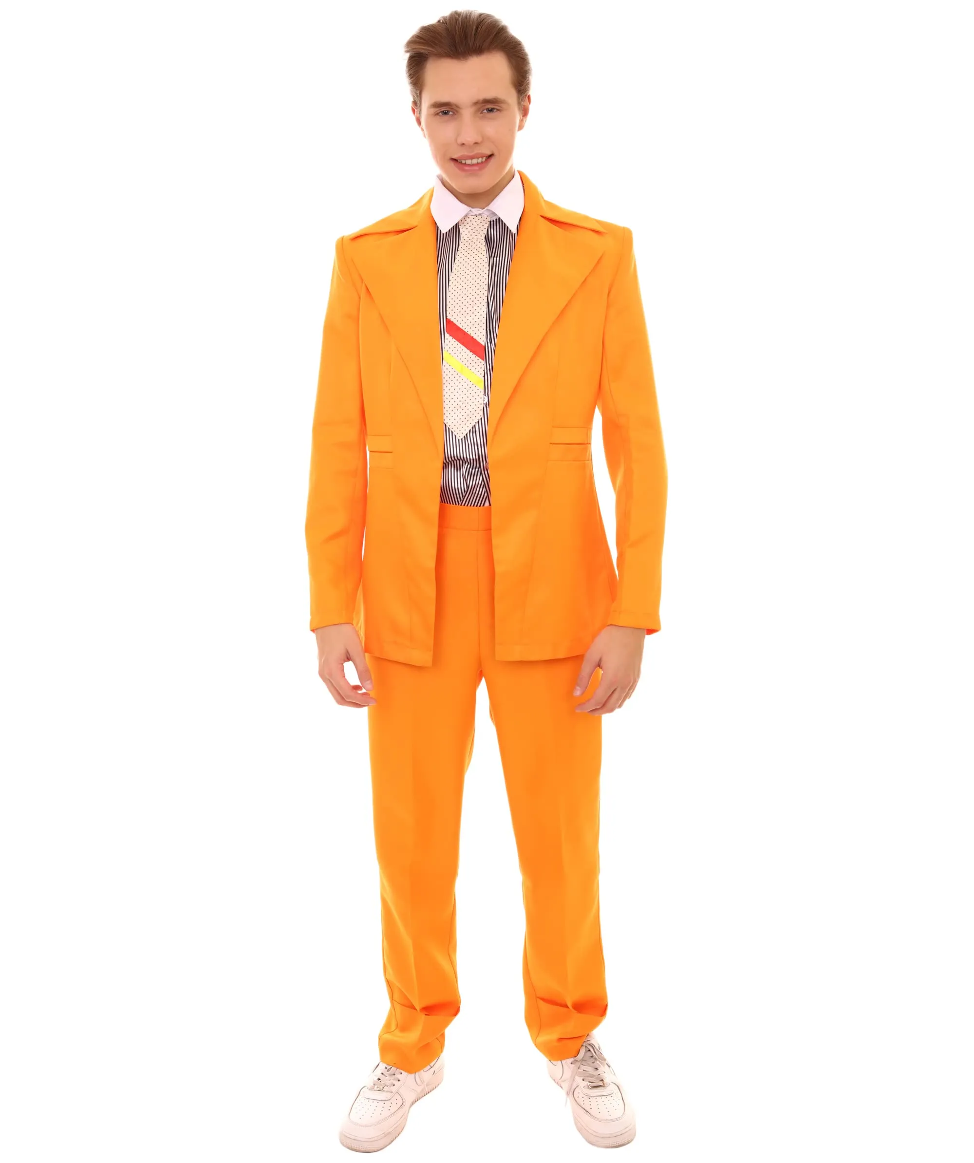 80's Rock Star Suit Costume with Dickie and Tie | Premium Halloween Costume | Multiple Color Options