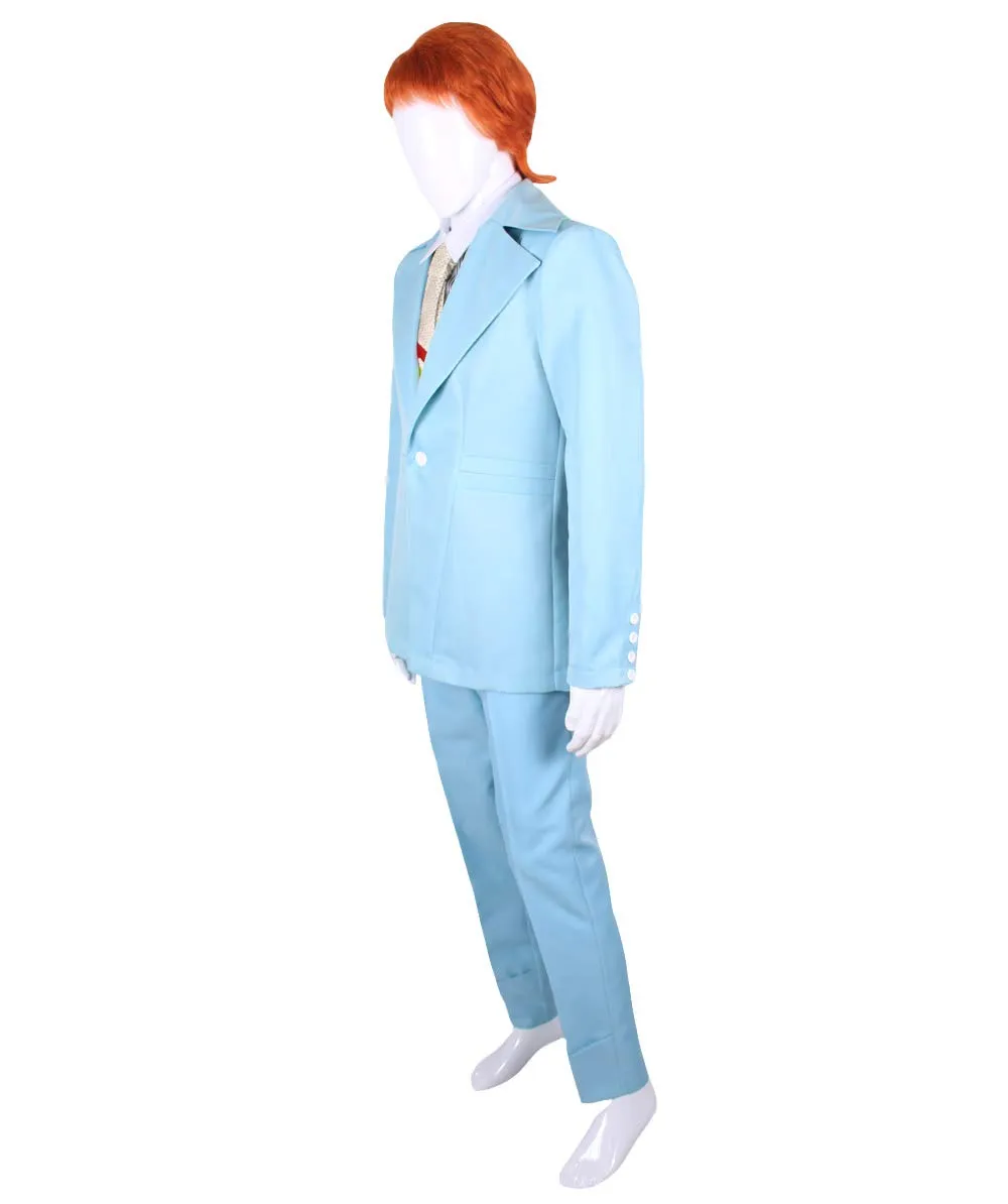 80's Rock Star Suit Costume with Dickie and Tie | Premium Halloween Costume | Multiple Color Options