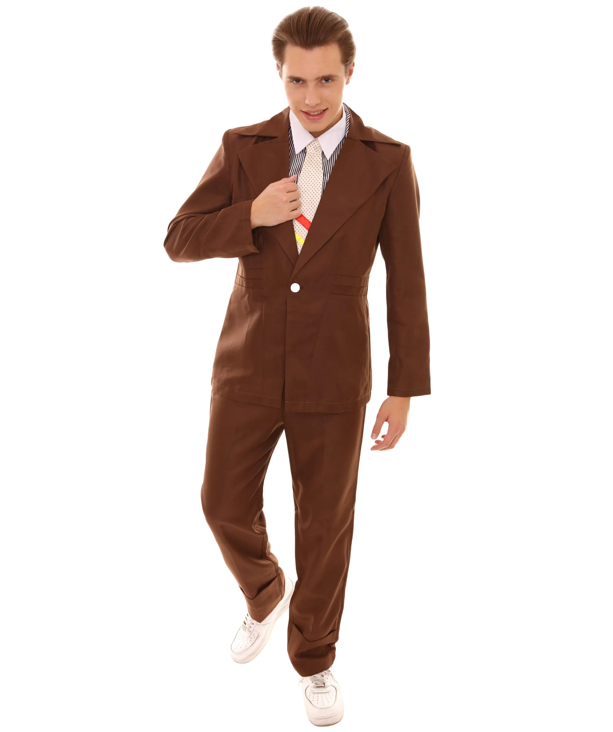 80's Rock Star Suit Costume with Dickie and Tie | Premium Halloween Costume | Multiple Color Options