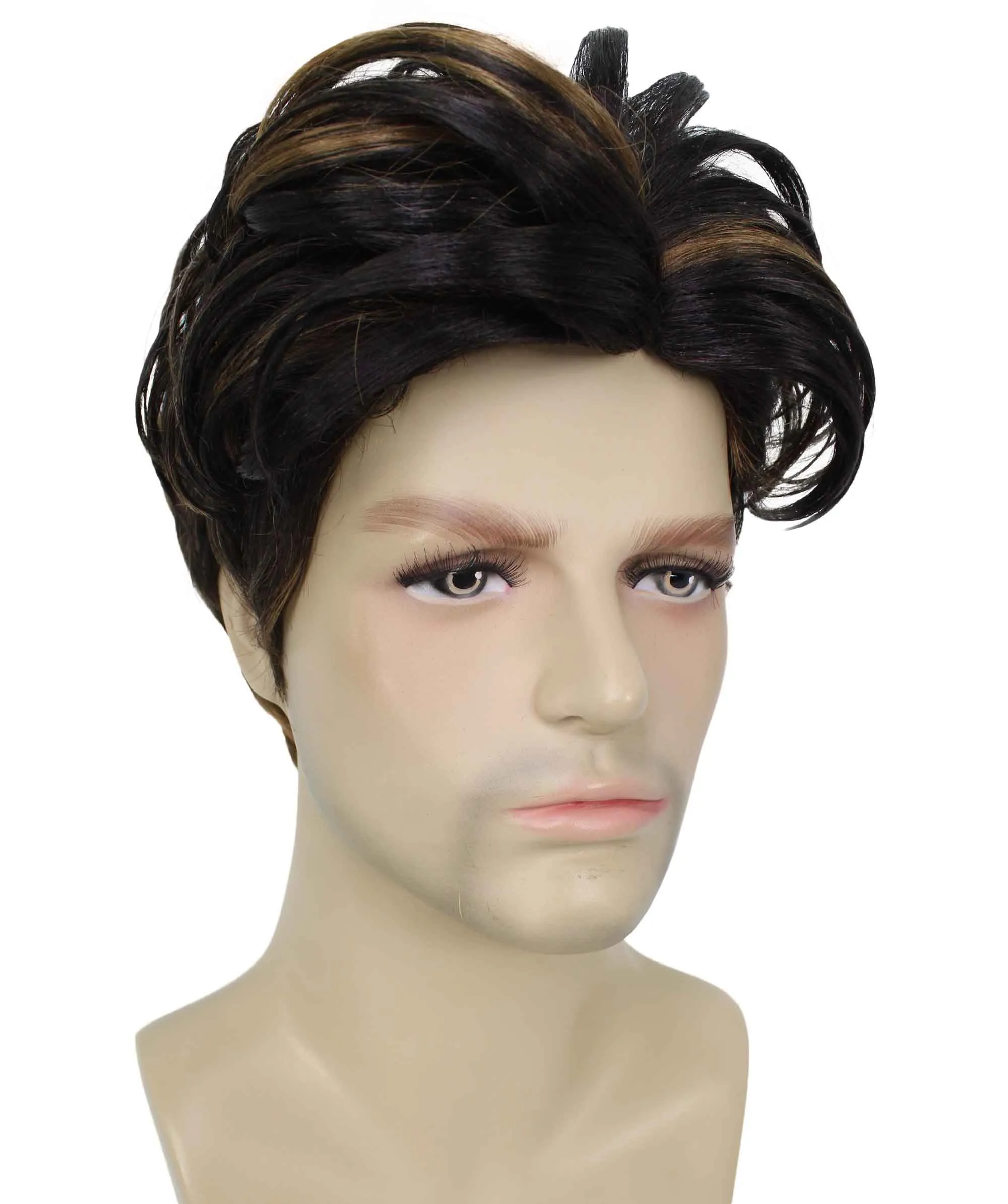 90's Rave Guy | Men's Short Gelled Middle Part | Halloween Wig | Multiple colors