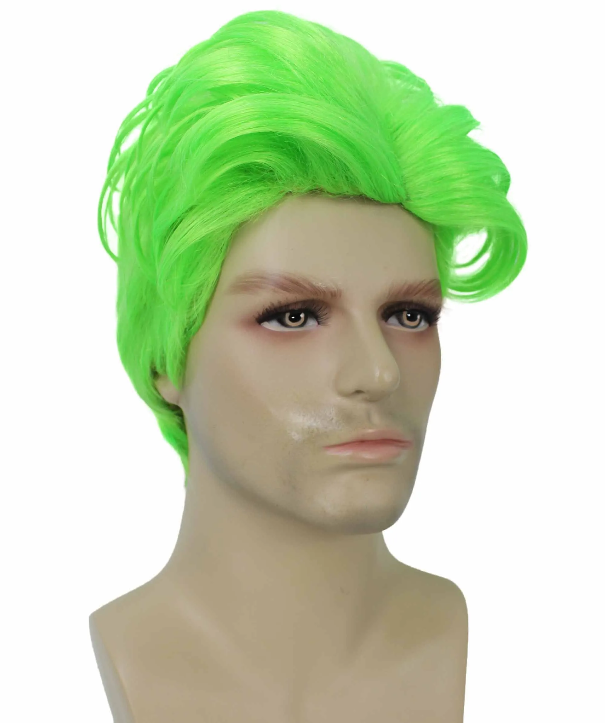 90's Rave Guy | Men's Short Gelled Middle Part | Halloween Wig | Multiple colors