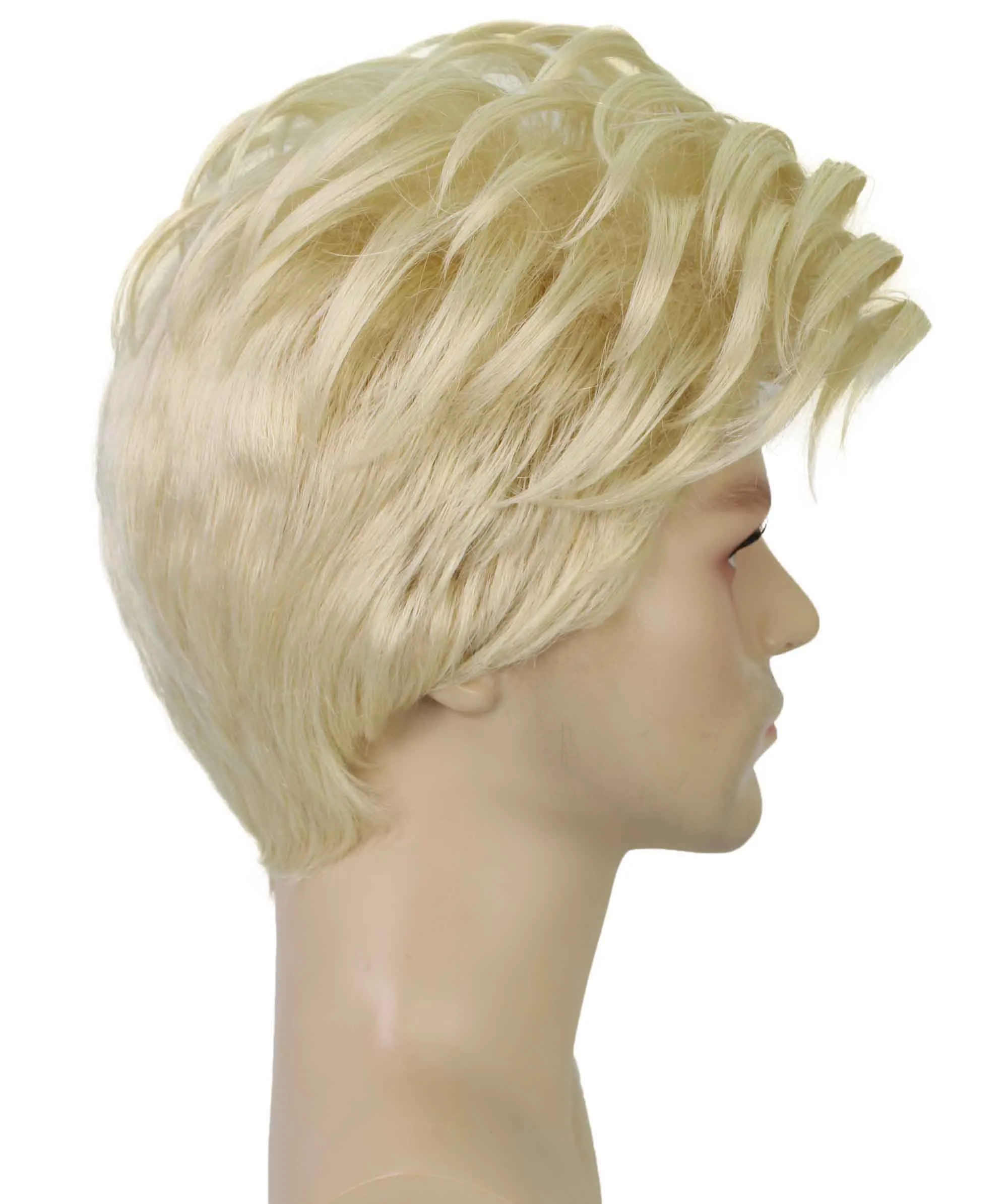 90's Rave Guy | Men's Short Gelled Middle Part | Halloween Wig | Multiple colors