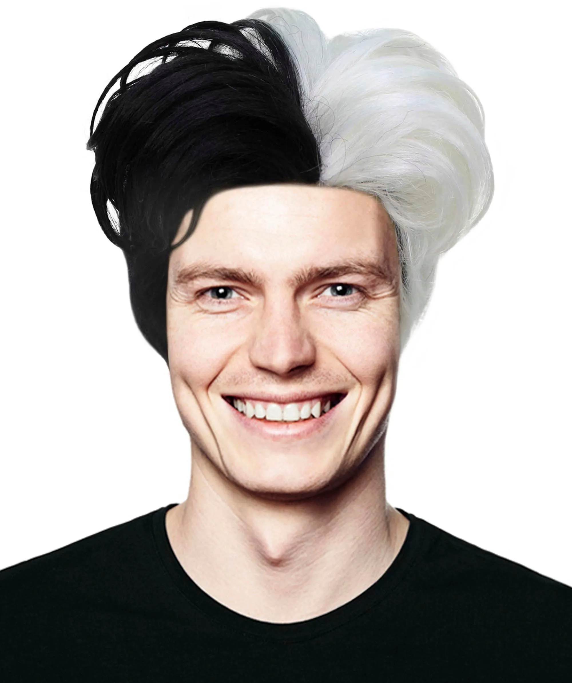 90's Rave Guy | Men's Short Gelled Middle Part | Halloween Wig | Multiple colors