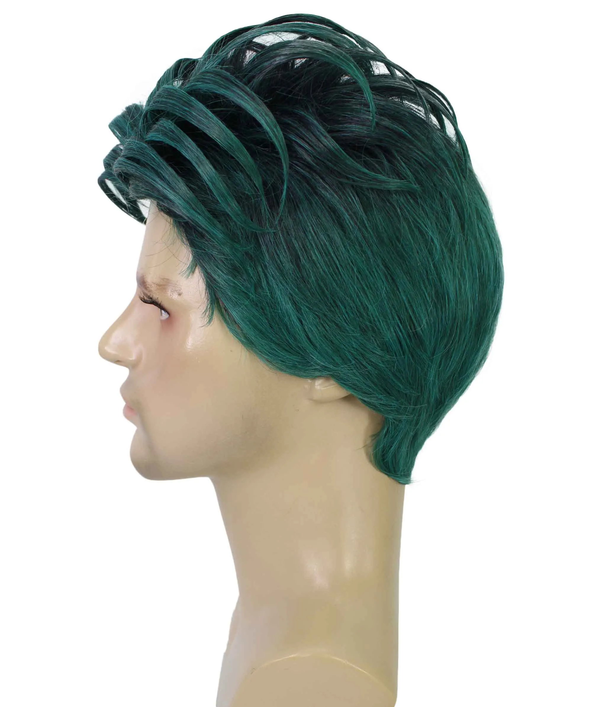 90's Rave Guy | Men's Short Gelled Middle Part | Halloween Wig | Multiple colors