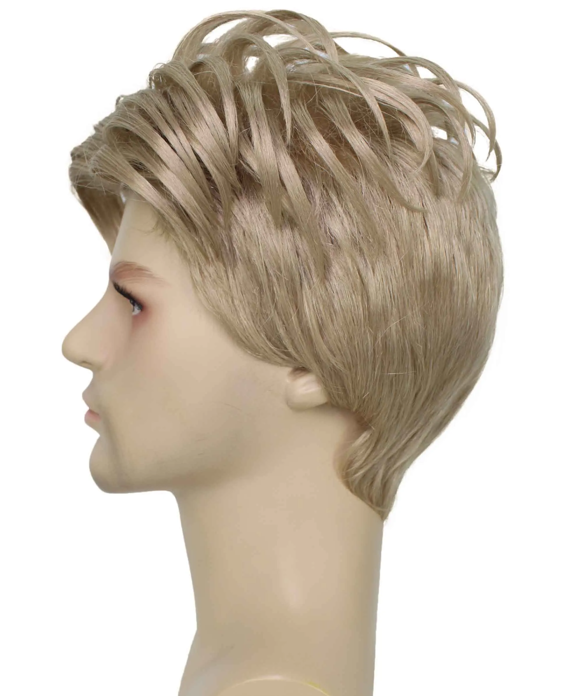 90's Rave Guy | Men's Short Gelled Middle Part | Halloween Wig | Multiple colors