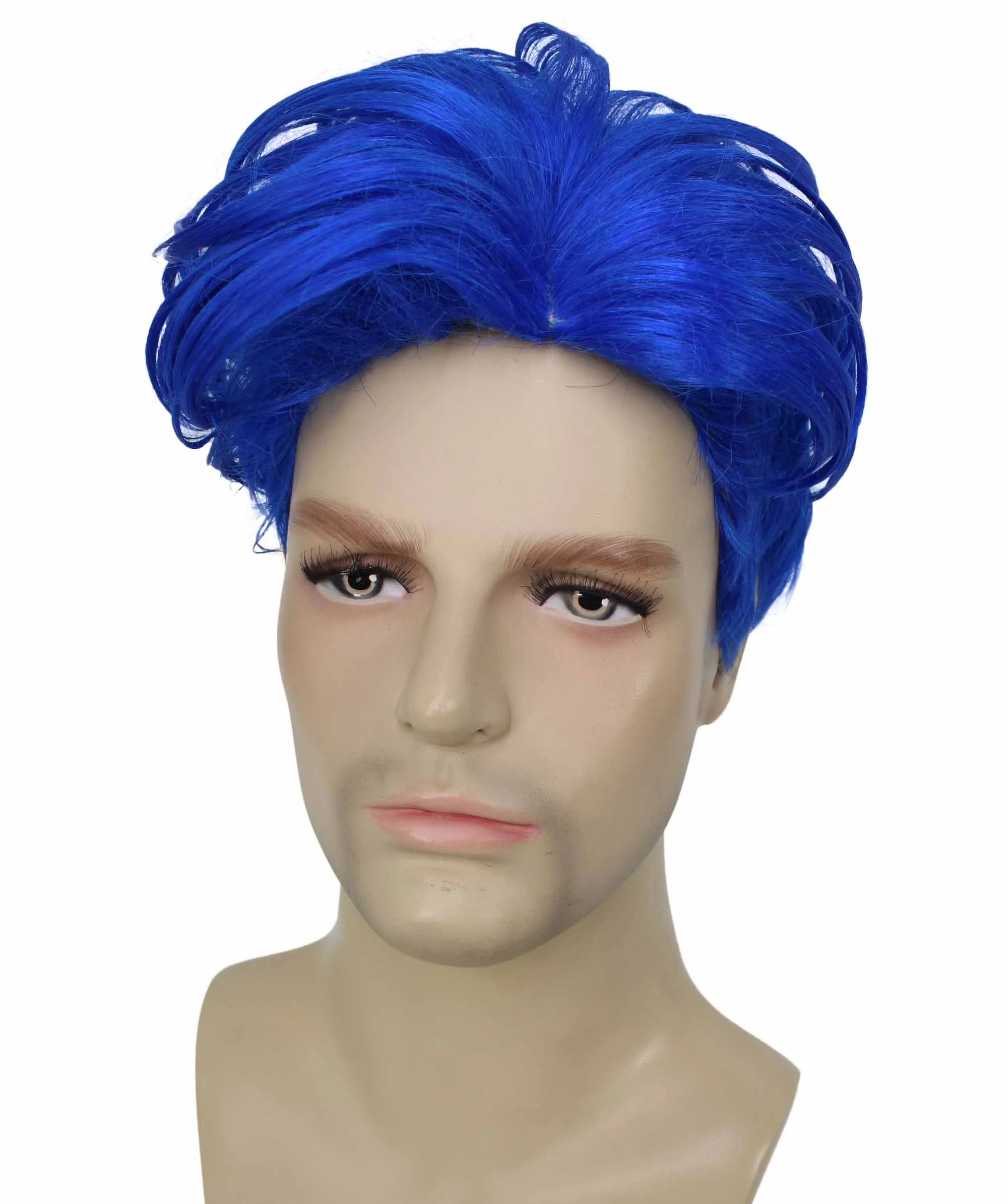 90's Rave Guy | Men's Short Gelled Middle Part | Halloween Wig | Multiple colors