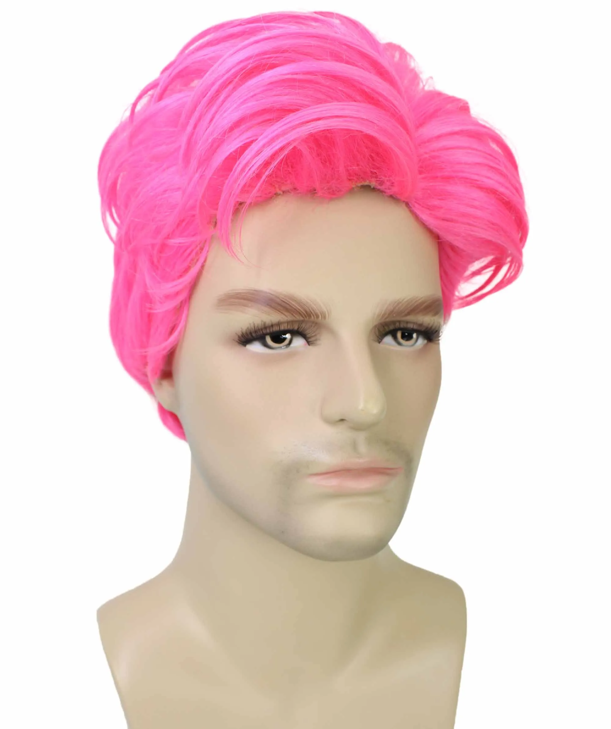 90's Rave Guy | Men's Short Gelled Middle Part | Halloween Wig | Multiple colors