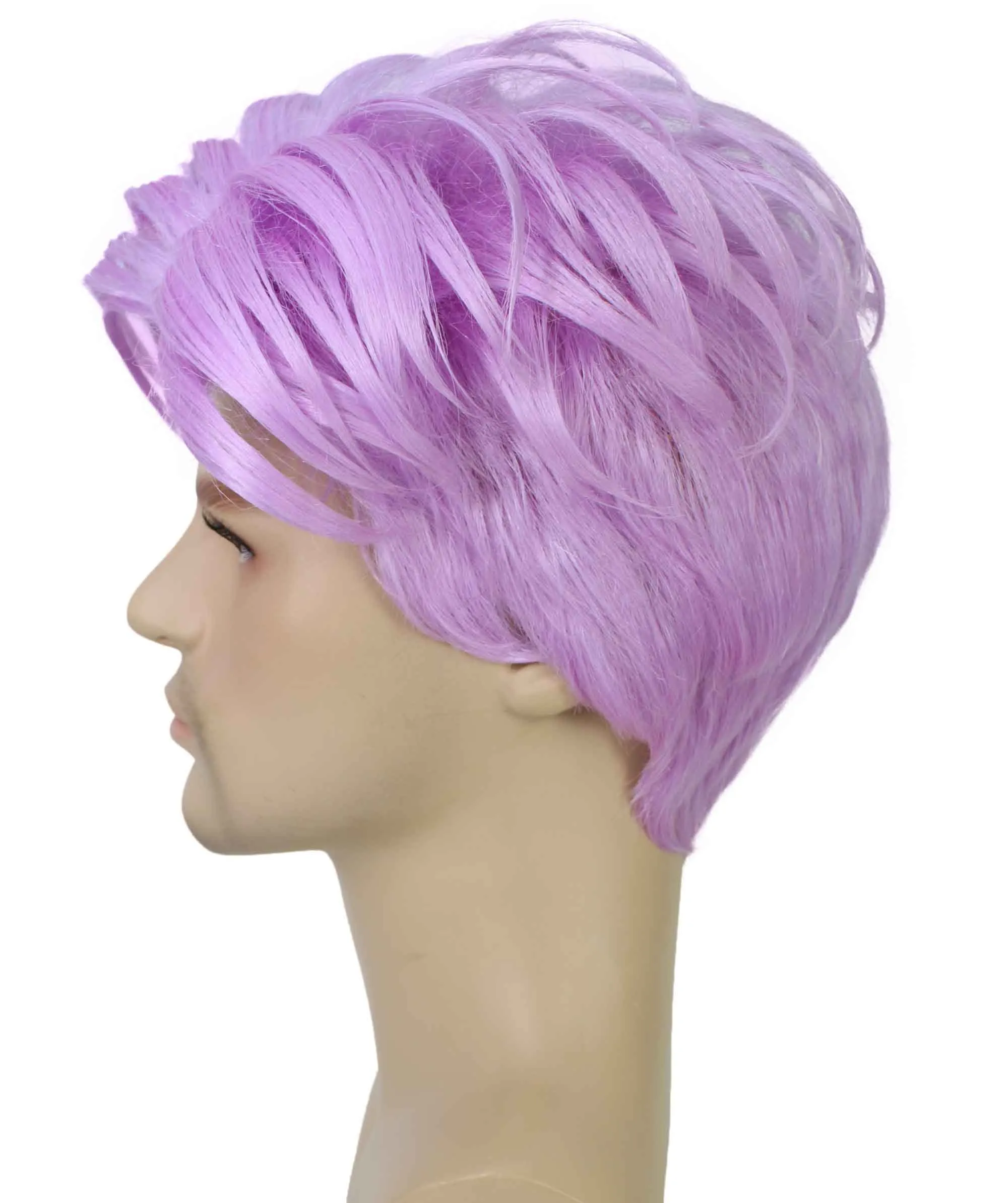90's Rave Guy | Men's Short Gelled Middle Part | Halloween Wig | Multiple colors