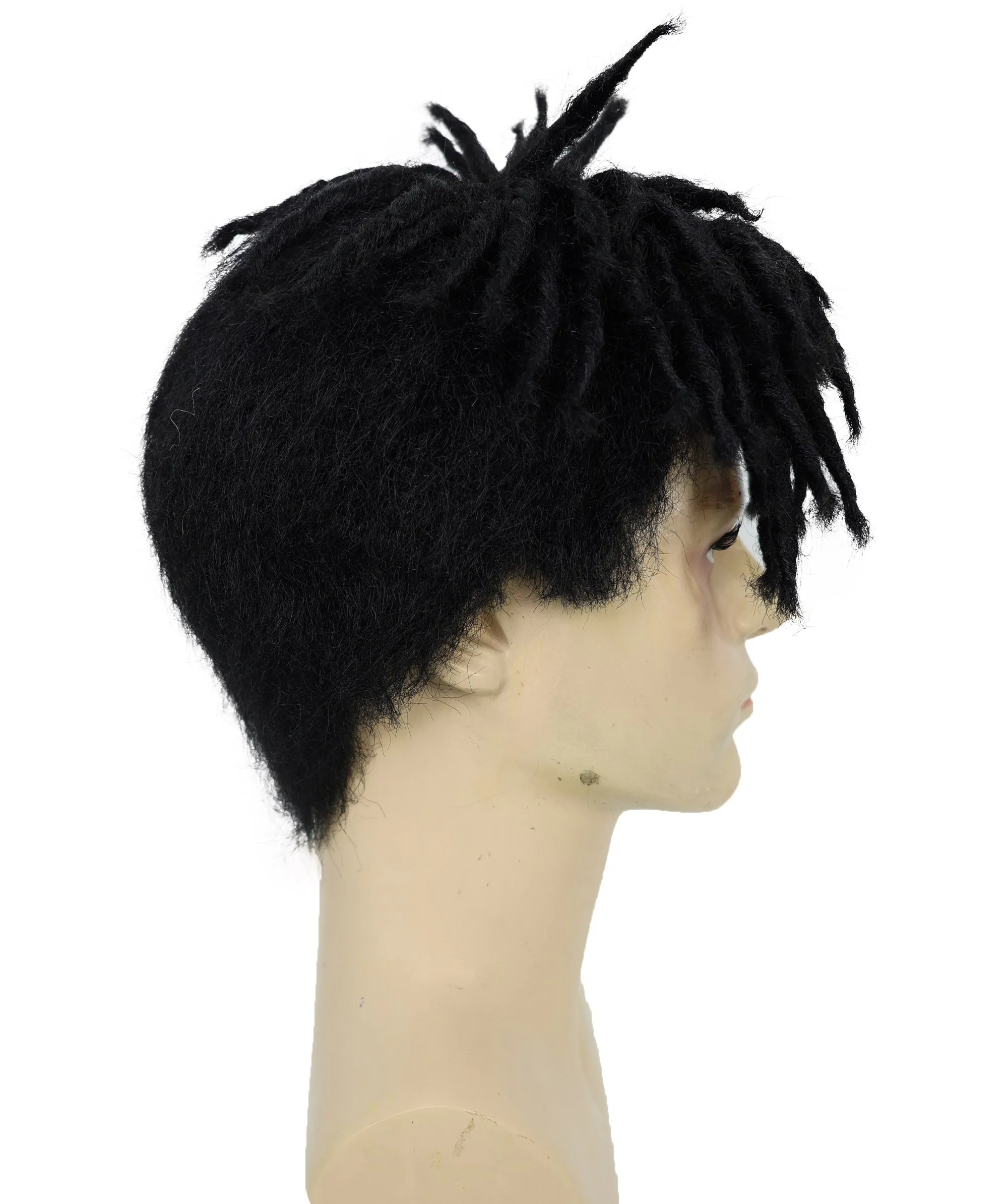 Adult Men American Rapper Half- Multiple Colors Dreadlock Updo Wig I Flame-retardant Synthetic Fiber