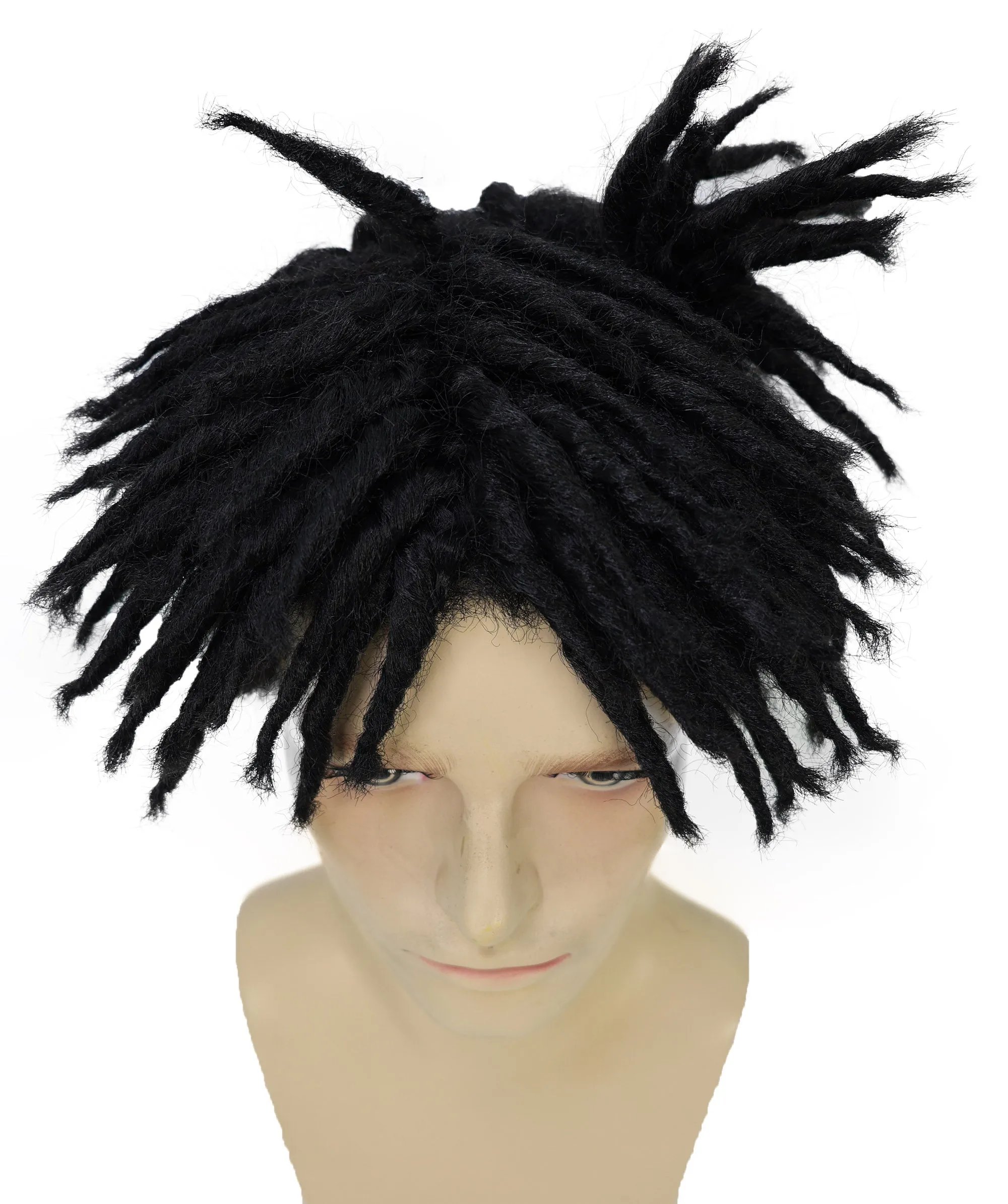 Adult Men American Rapper Half- Multiple Colors Dreadlock Updo Wig I Flame-retardant Synthetic Fiber