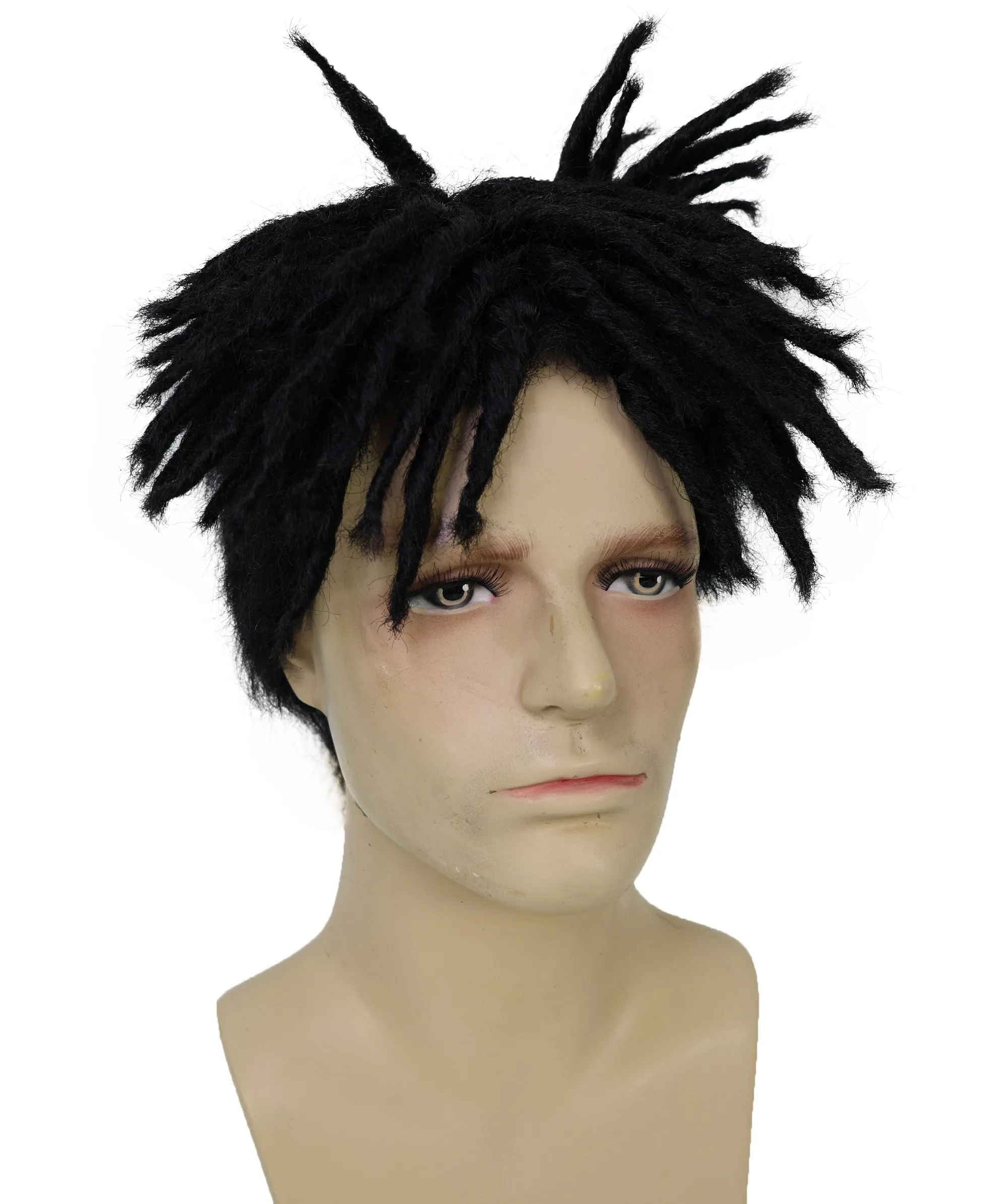 Adult Men American Rapper Half- Multiple Colors Dreadlock Updo Wig I Flame-retardant Synthetic Fiber