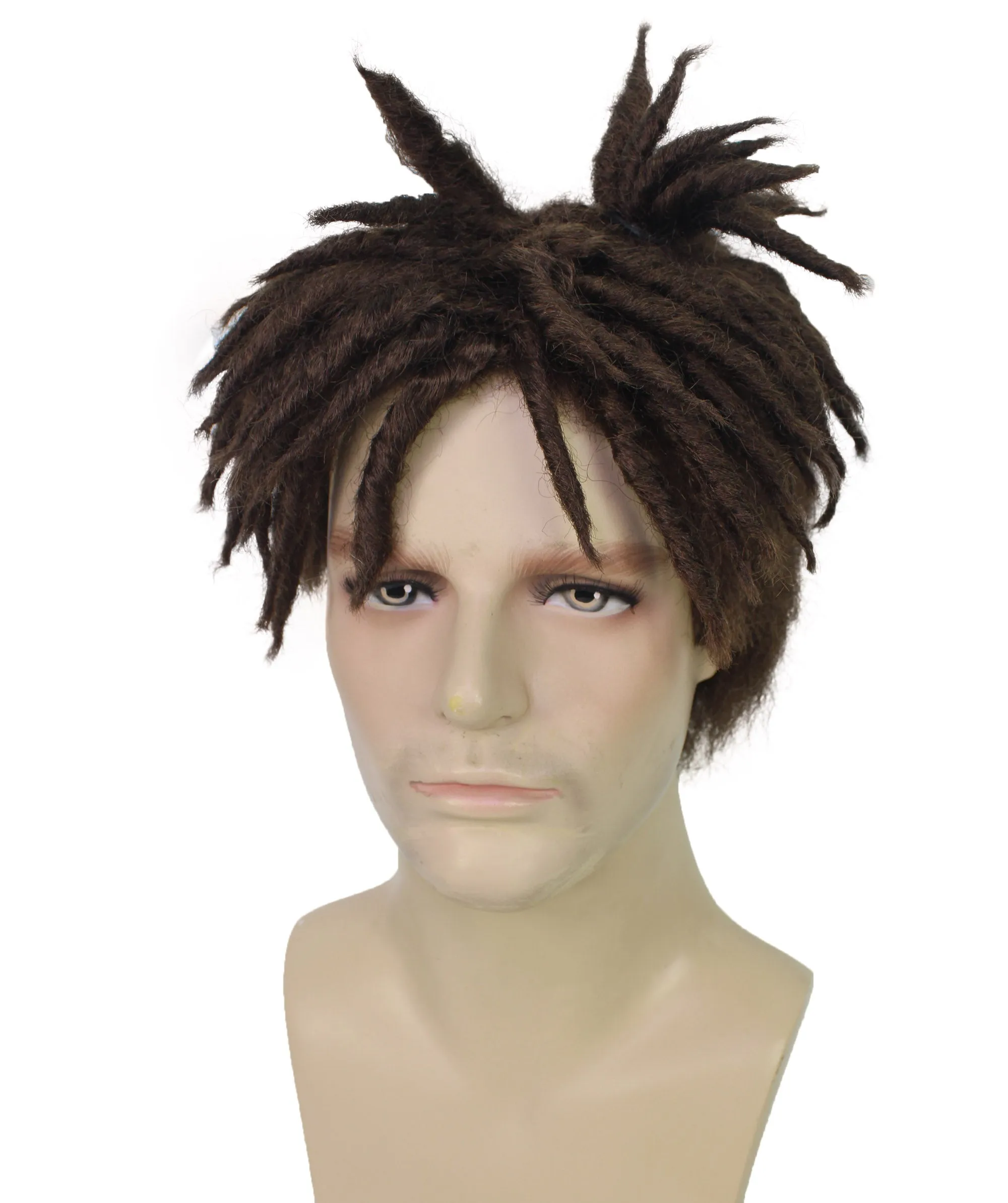 Adult Men American Rapper Half- Multiple Colors Dreadlock Updo Wig I Flame-retardant Synthetic Fiber