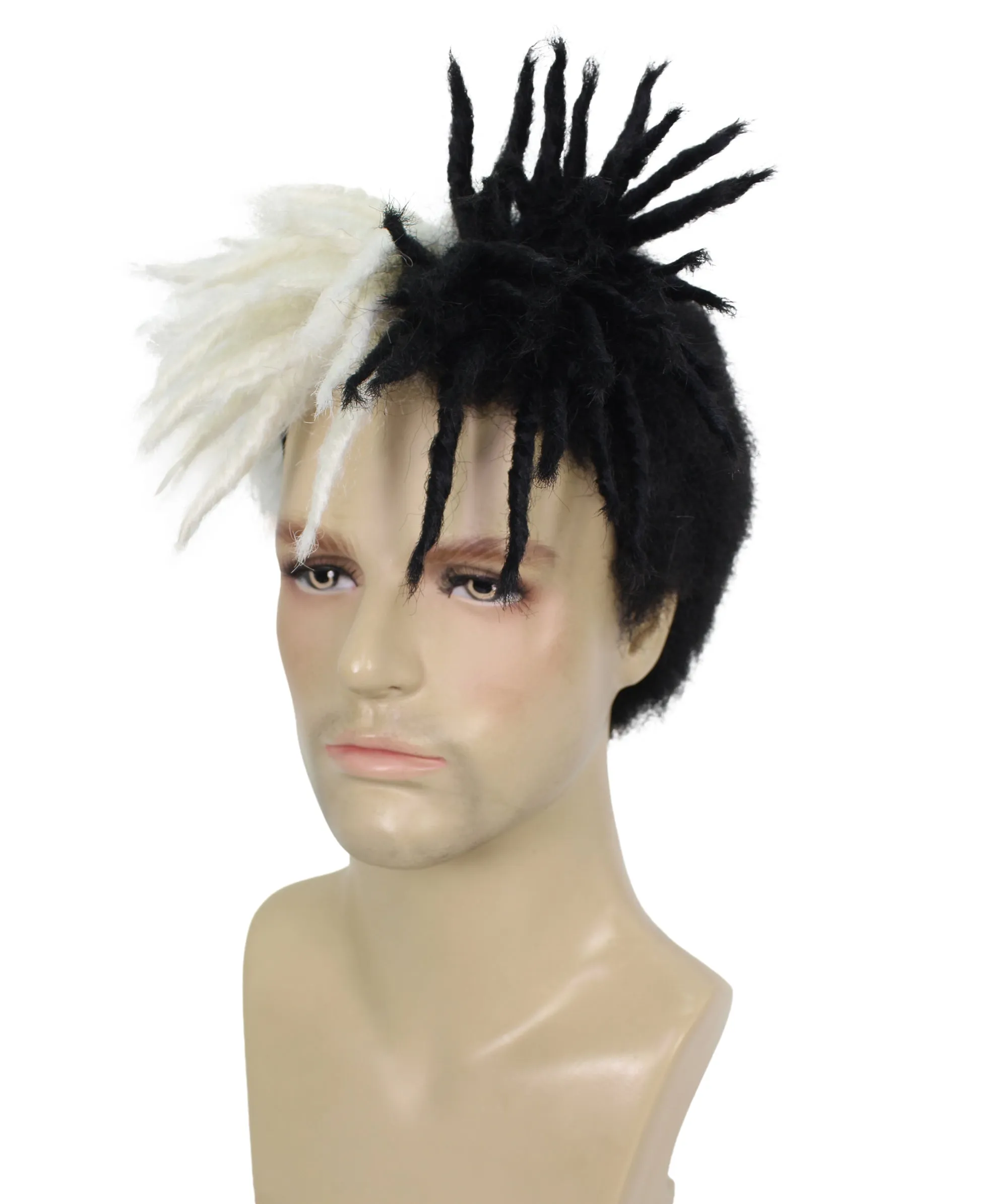 Adult Men American Rapper Half- Multiple Colors Dreadlock Updo Wig I Flame-retardant Synthetic Fiber