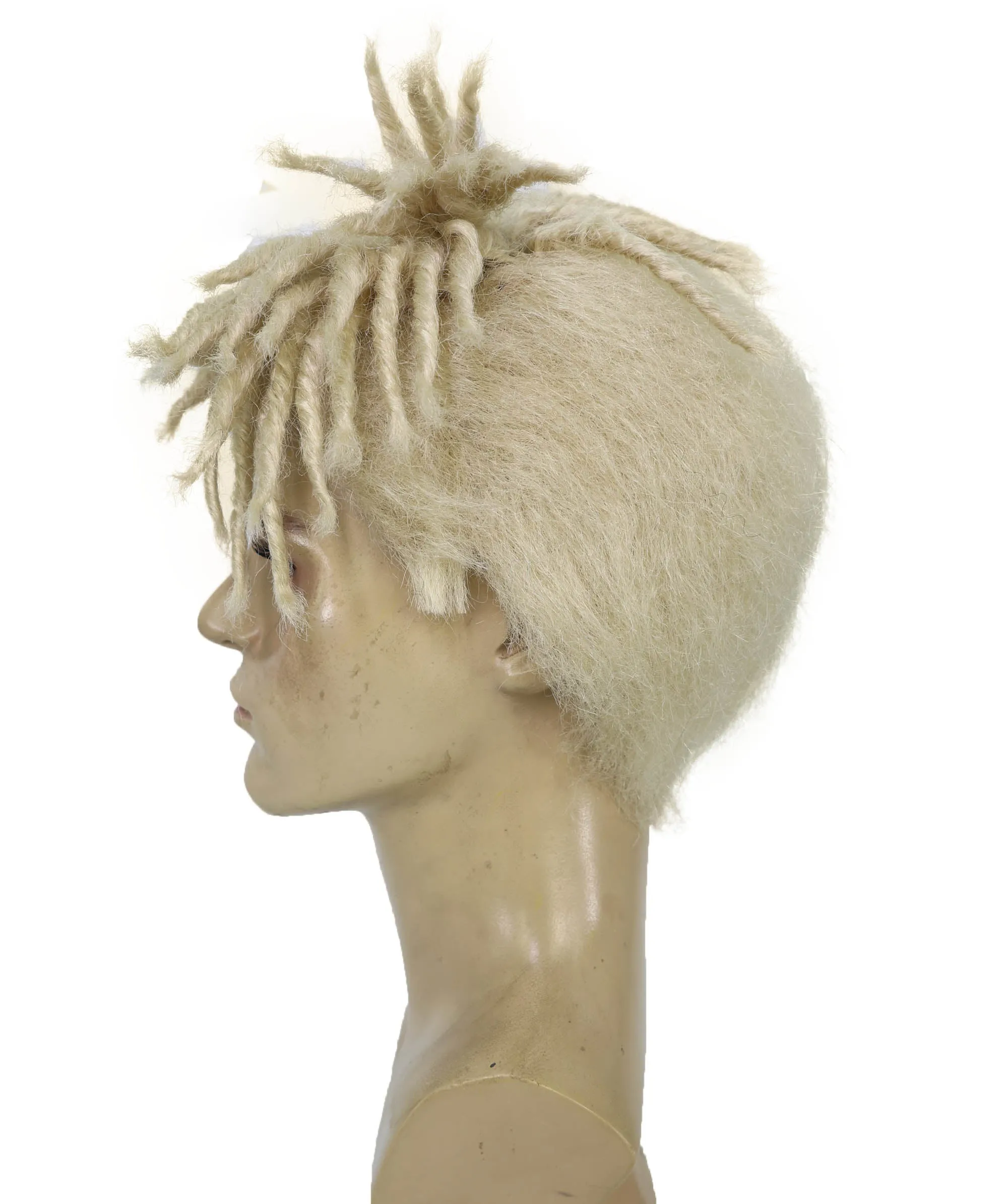 Adult Men American Rapper Half- Multiple Colors Dreadlock Updo Wig I Flame-retardant Synthetic Fiber