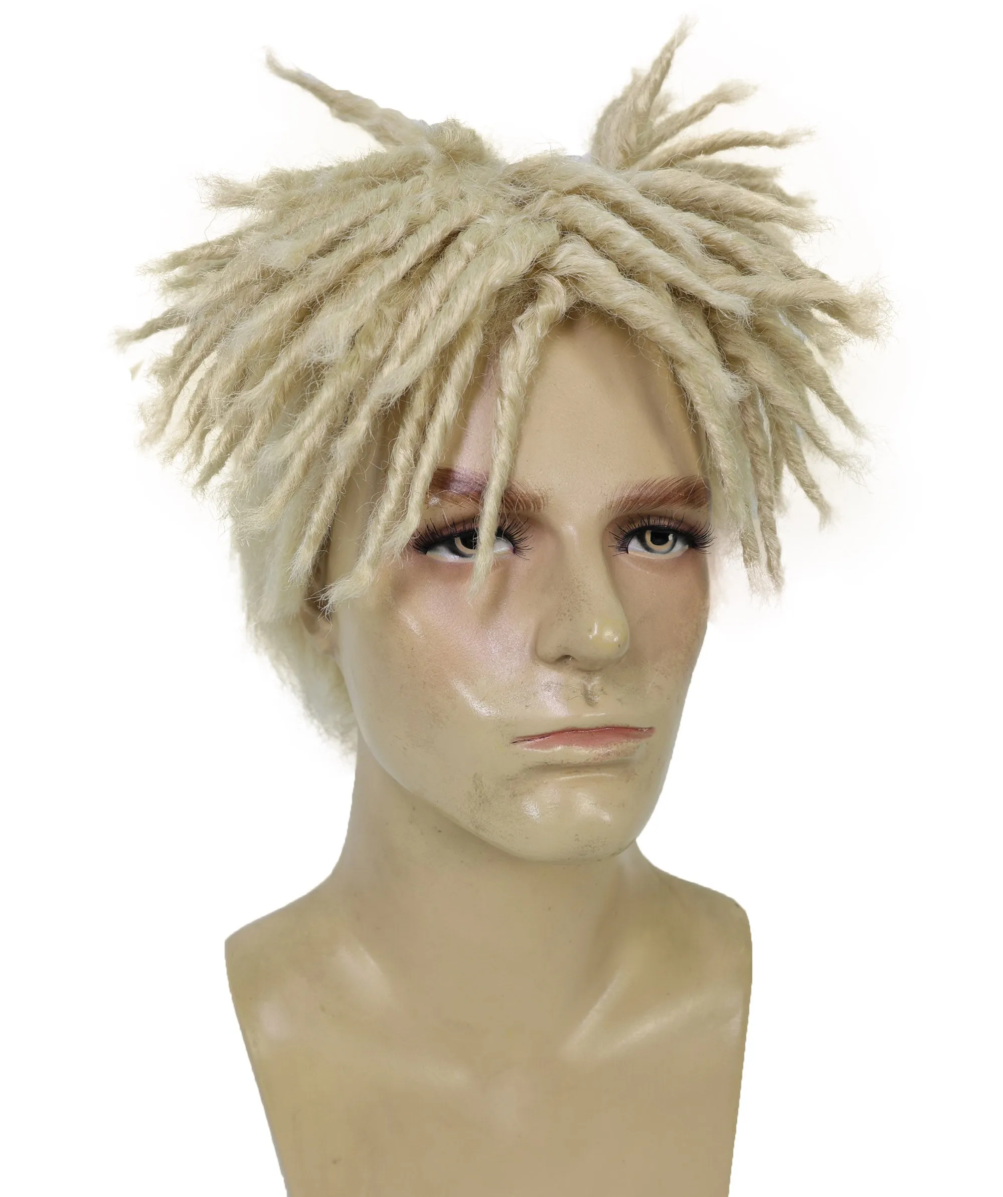 Adult Men American Rapper Half- Multiple Colors Dreadlock Updo Wig I Flame-retardant Synthetic Fiber