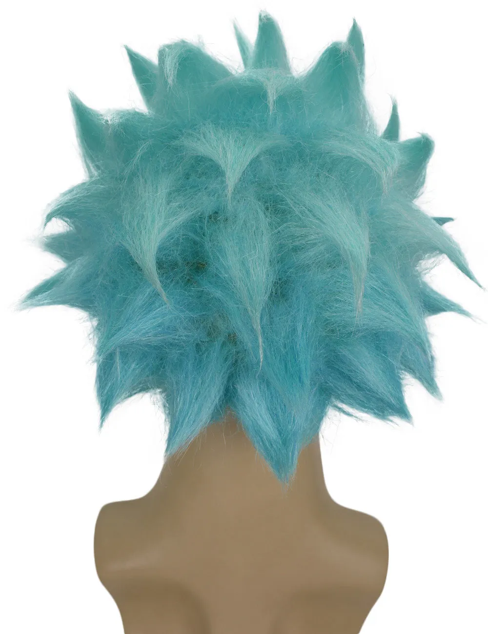 Adult Men's 10" Short Length Spiked Halloween Cosplay Anime Ban Costume Wig, Synthetic Soft Fiber Hair | HPO
